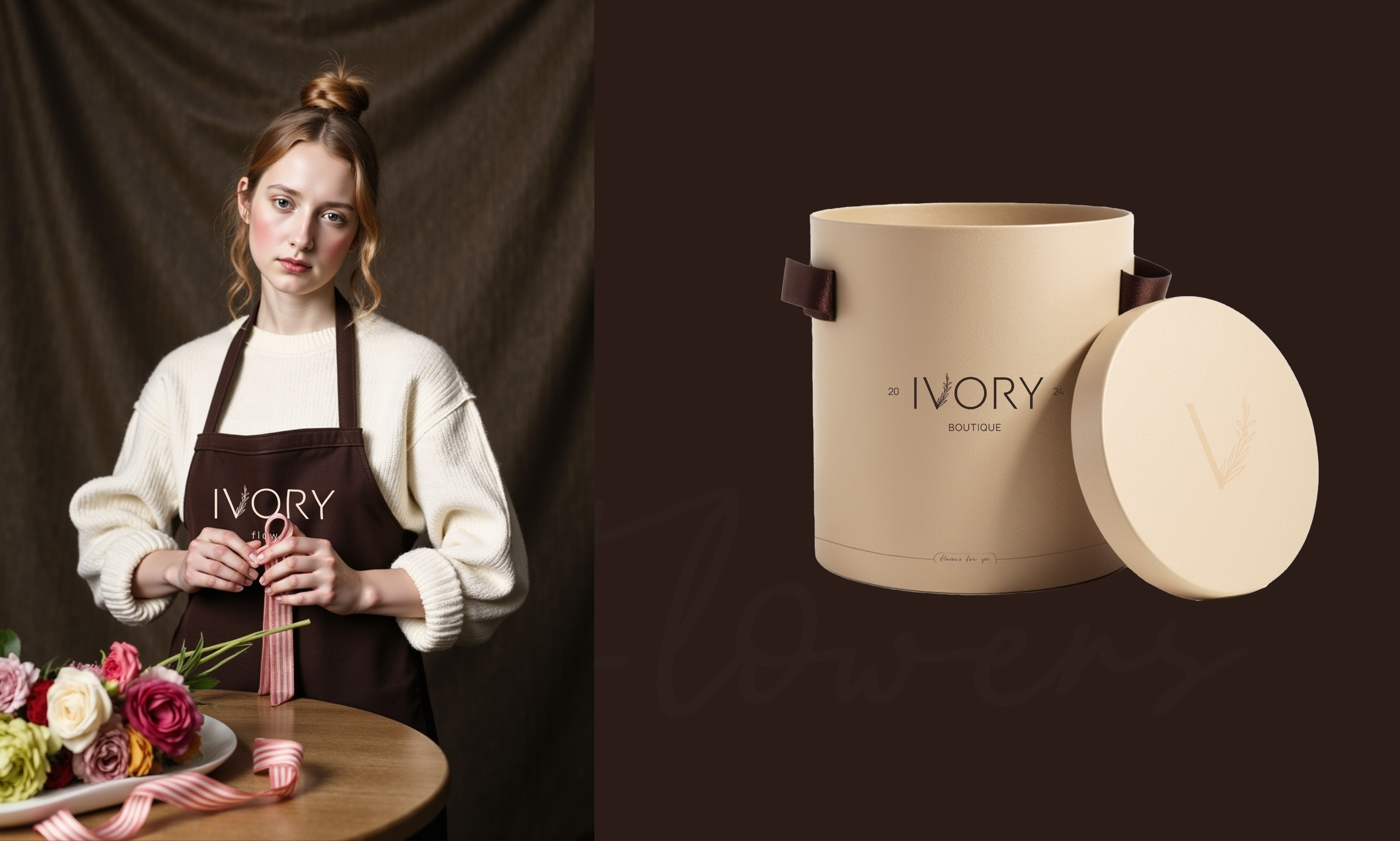 Фирменный стиль для цветочного бутика | Ivory flowers — Изображение №6 — Брендинг, Графика на Dprofile