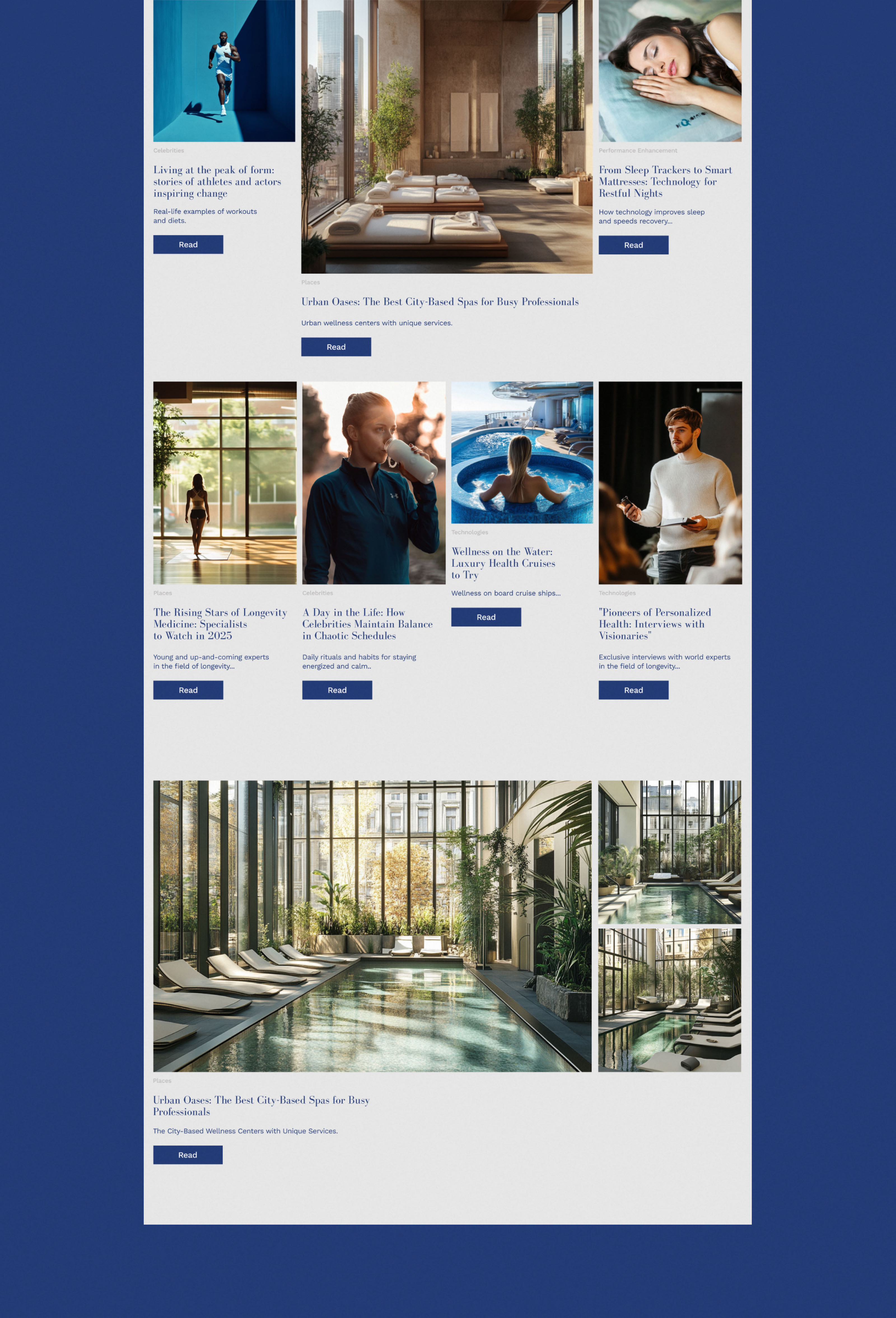 Longevity Monaco | Website design online–magazine — Изображение №5 — Интерфейсы, Брендинг на Dprofile