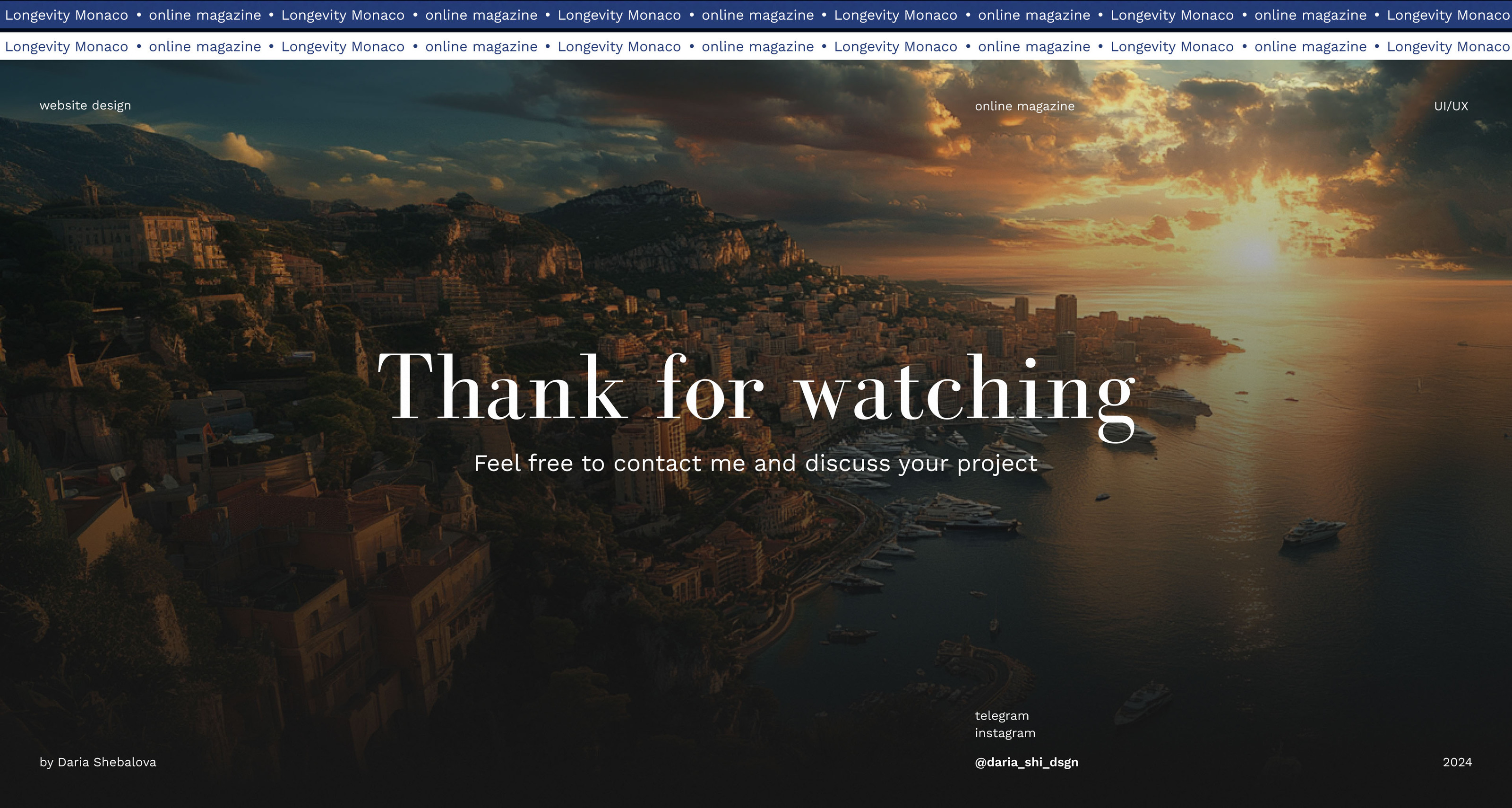 Longevity Monaco | Website design online–magazine — Изображение №9 — Интерфейсы, Брендинг на Dprofile