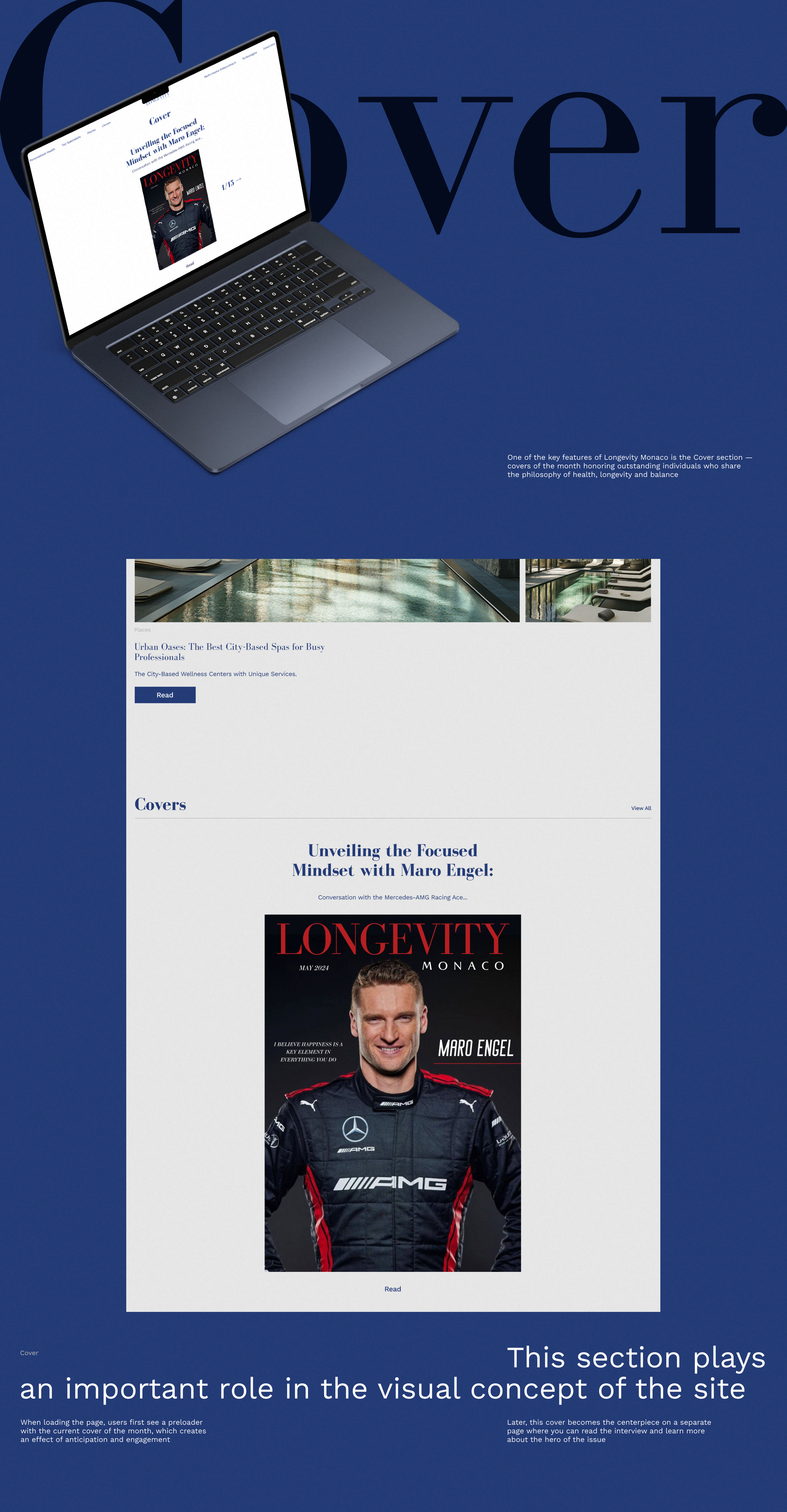 Longevity Monaco | Website design online–magazine — Изображение №7 — Интерфейсы, Брендинг на Dprofile