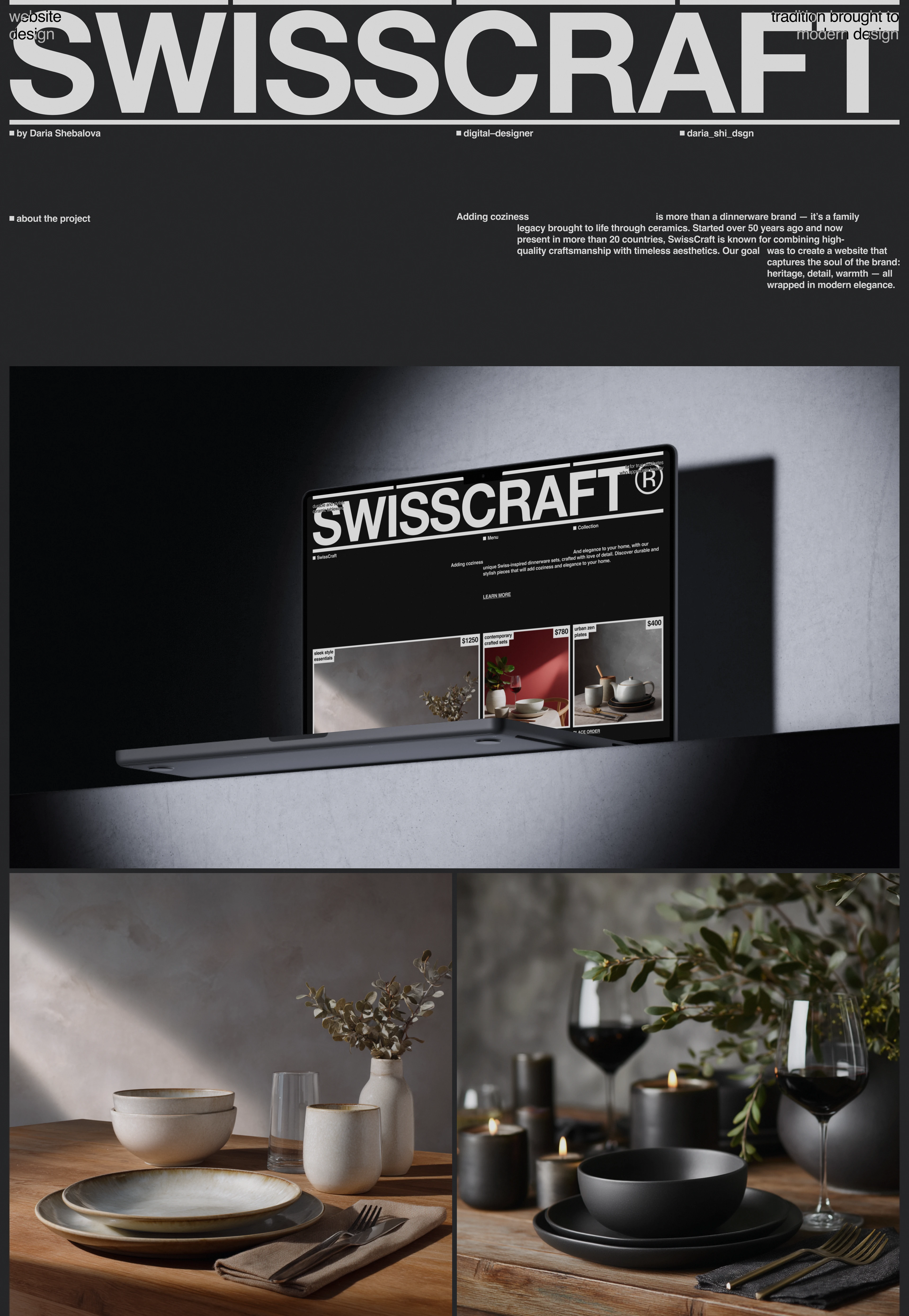 SwissCraft | Website design — Изображение №1 — Интерфейсы на Dprofile