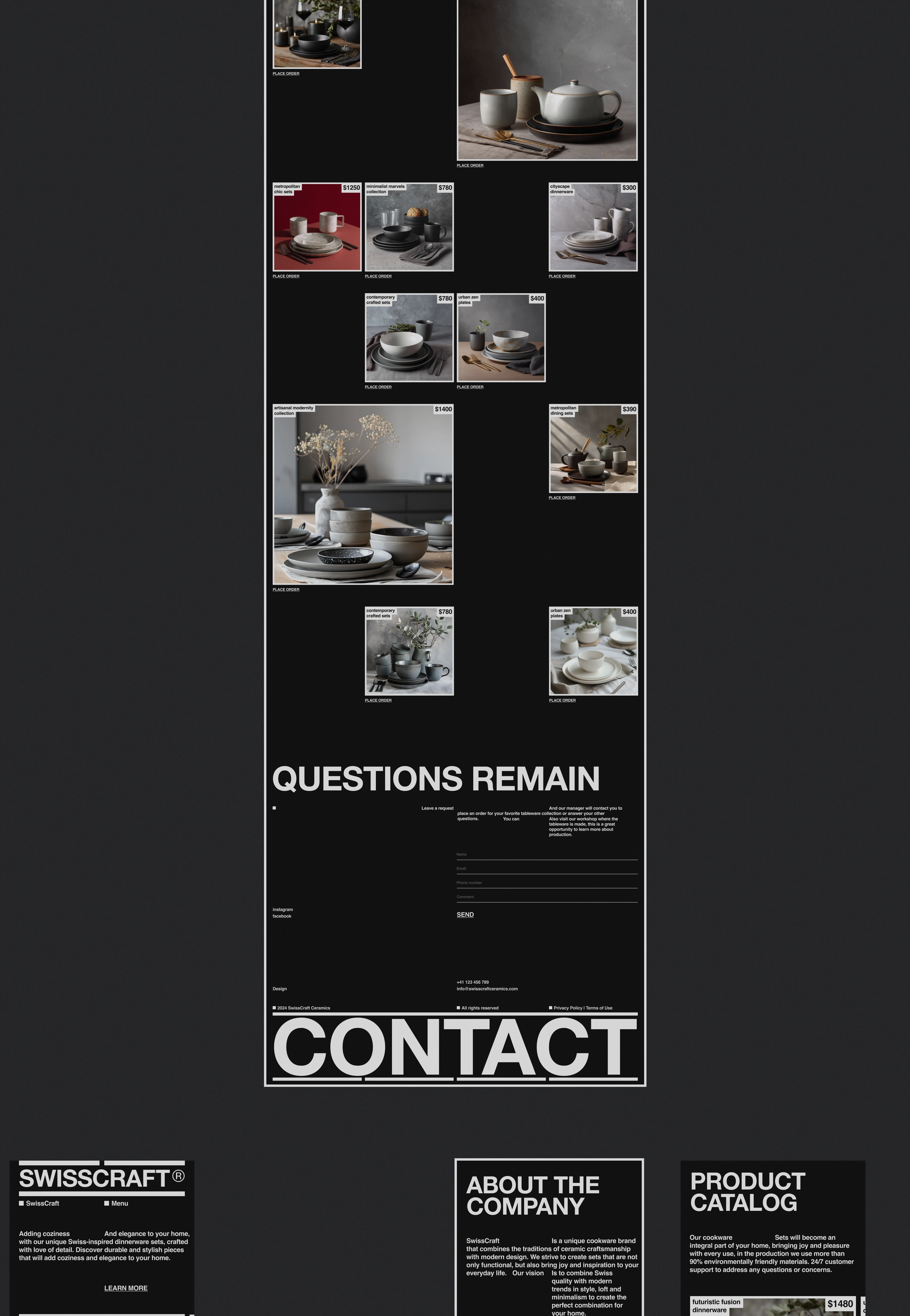 SwissCraft | Website design — Изображение №7 — Интерфейсы на Dprofile