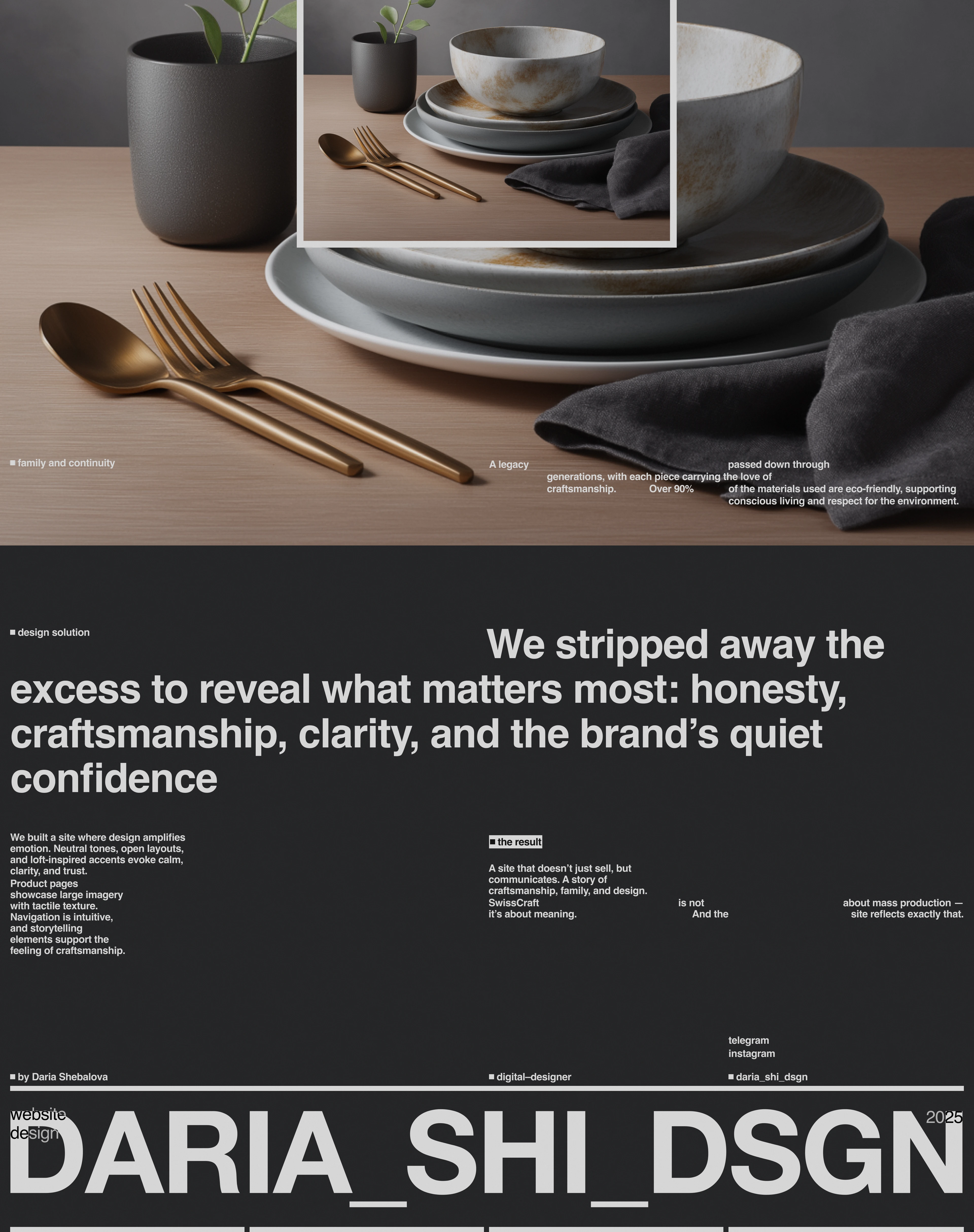SwissCraft | Website design — Изображение №9 — Интерфейсы на Dprofile