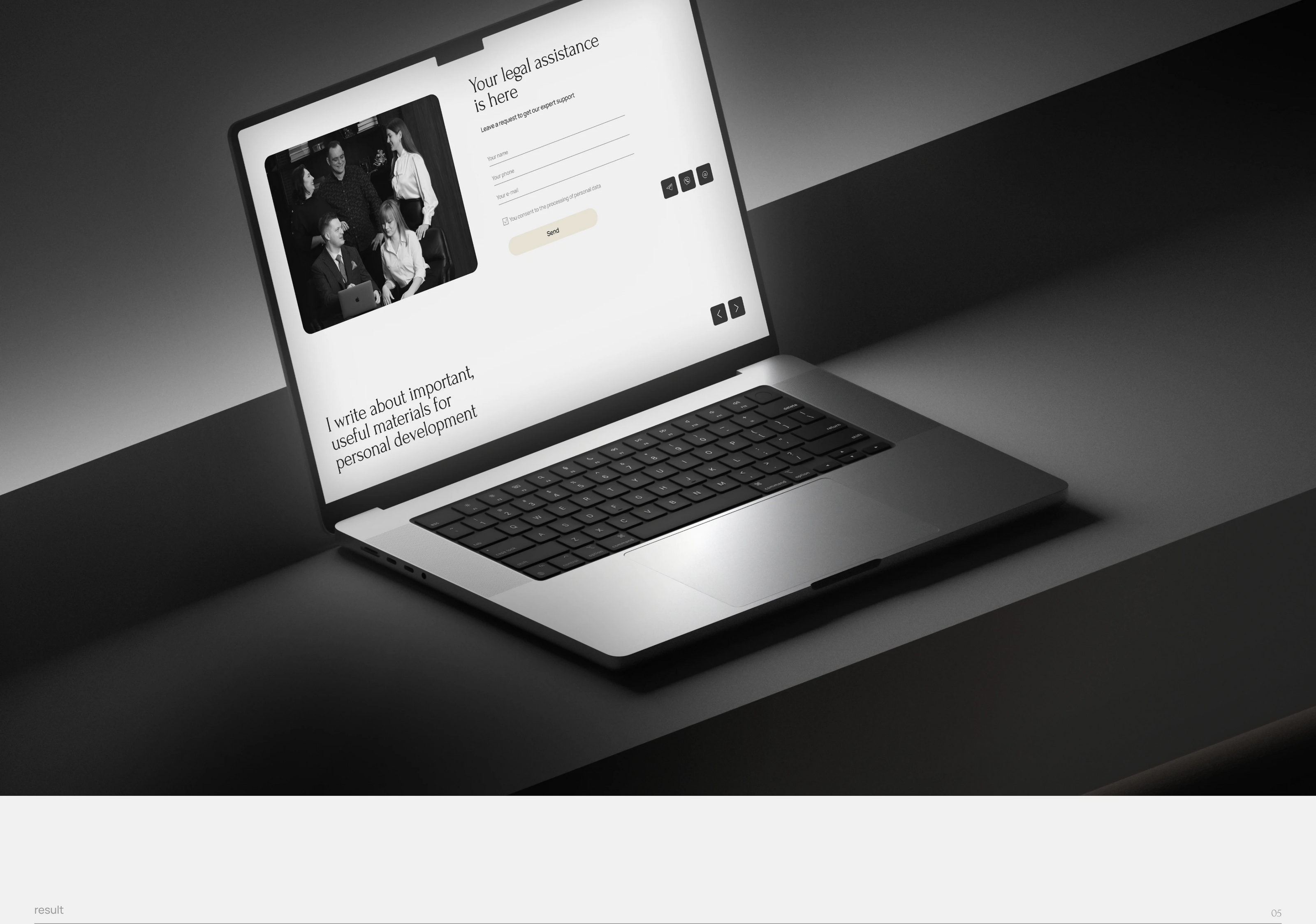 Website for law firm | Landing page — Изображение №10 — Интерфейсы, Брендинг на Dprofile