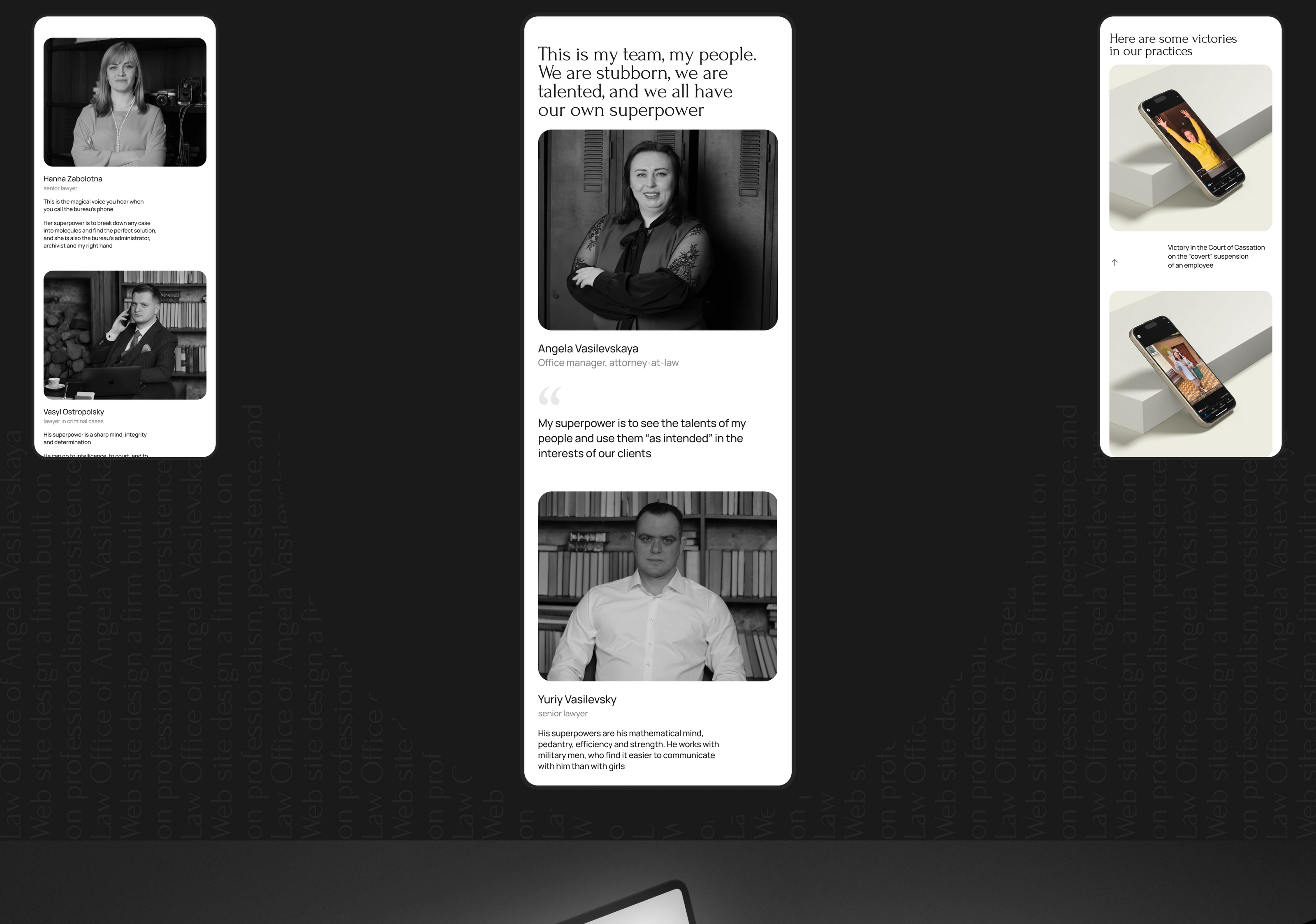 Website for law firm | Landing page — Изображение №9 — Интерфейсы, Брендинг на Dprofile
