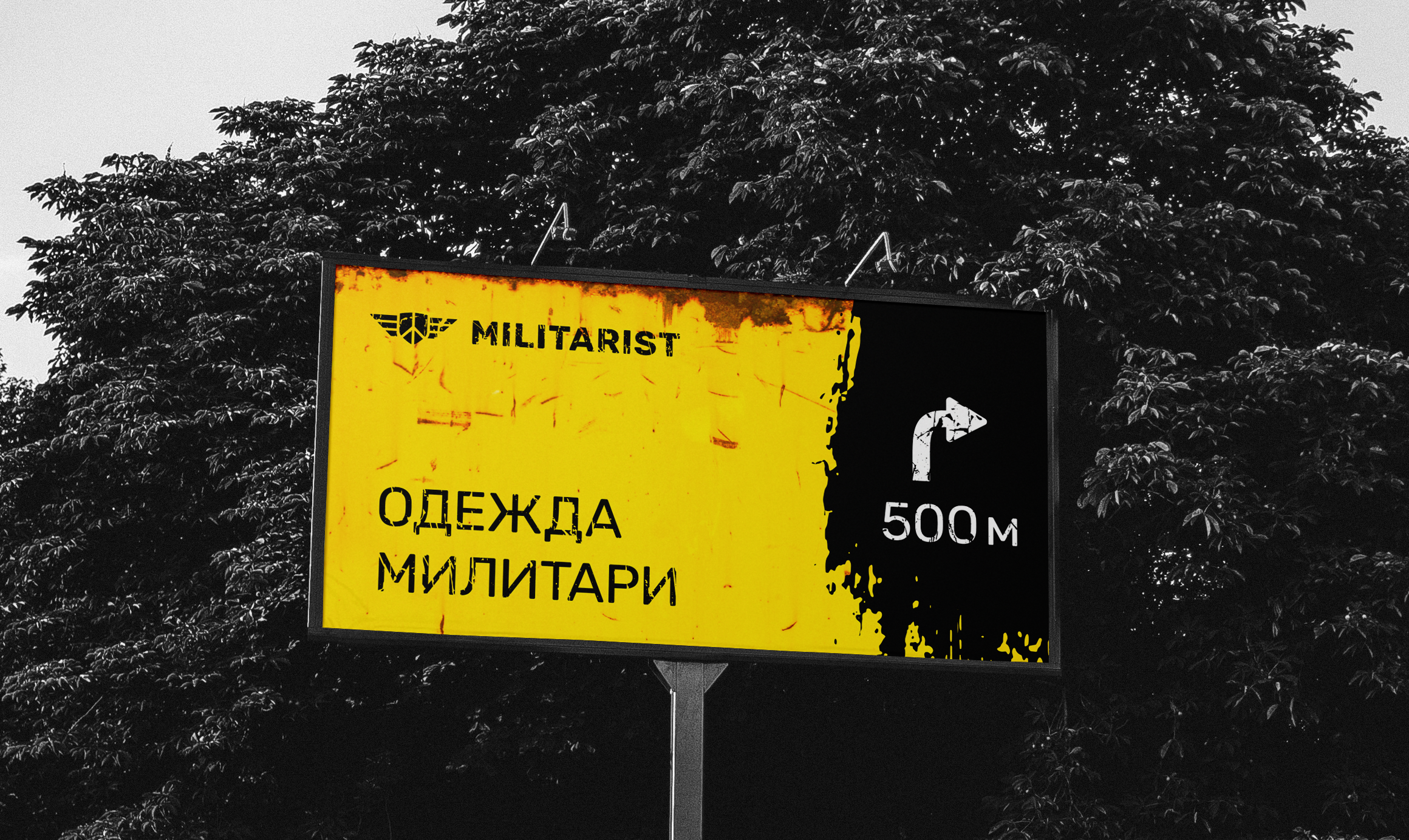 Логотип и фирмстиль для магазинов одежды МИЛИТАРИСТ — Изображение №9 — Брендинг на Dprofile