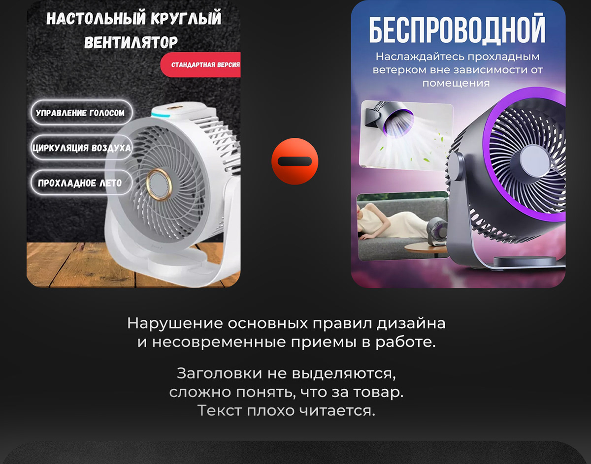 Инфографика для маркетплейсов | Кейс Вентилятор — Изображение №3 — Графика, Маркетинг на Dprofile