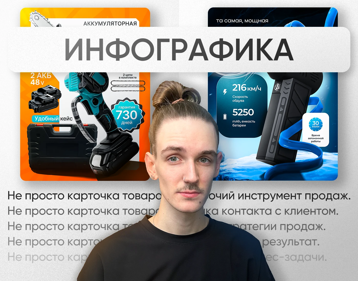 Инфографика | Дизайн карточек товара Wildberries/Ozon. — Изображение №1 — Графика, Маркетинг на Dprofile