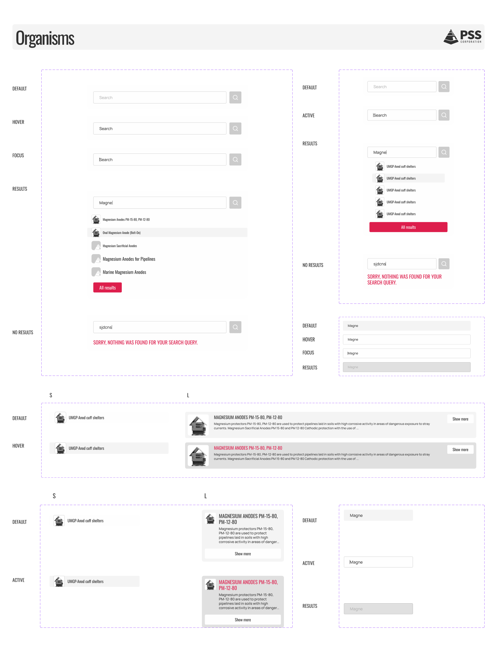 Website for PSS CORP. — Изображение №7 — Интерфейсы на Dprofile