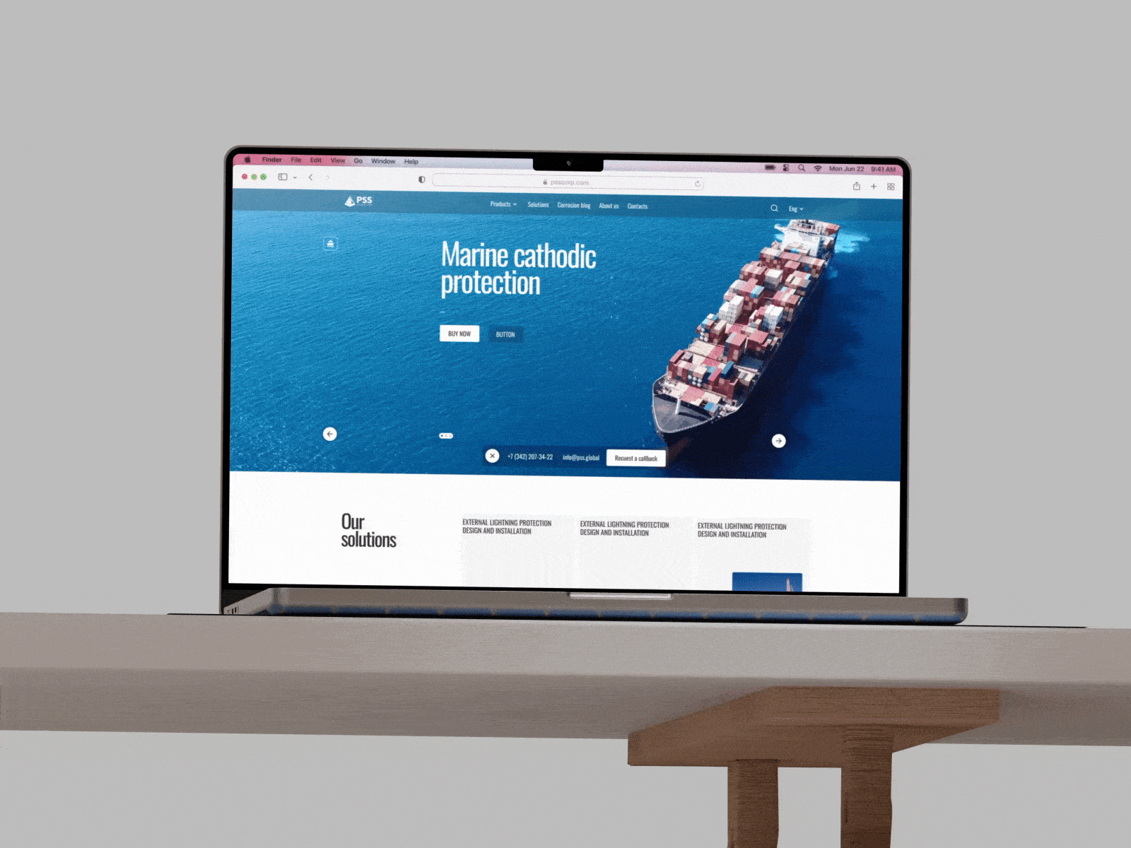 Website for PSS CORP. — Изображение №2 — Интерфейсы на Dprofile