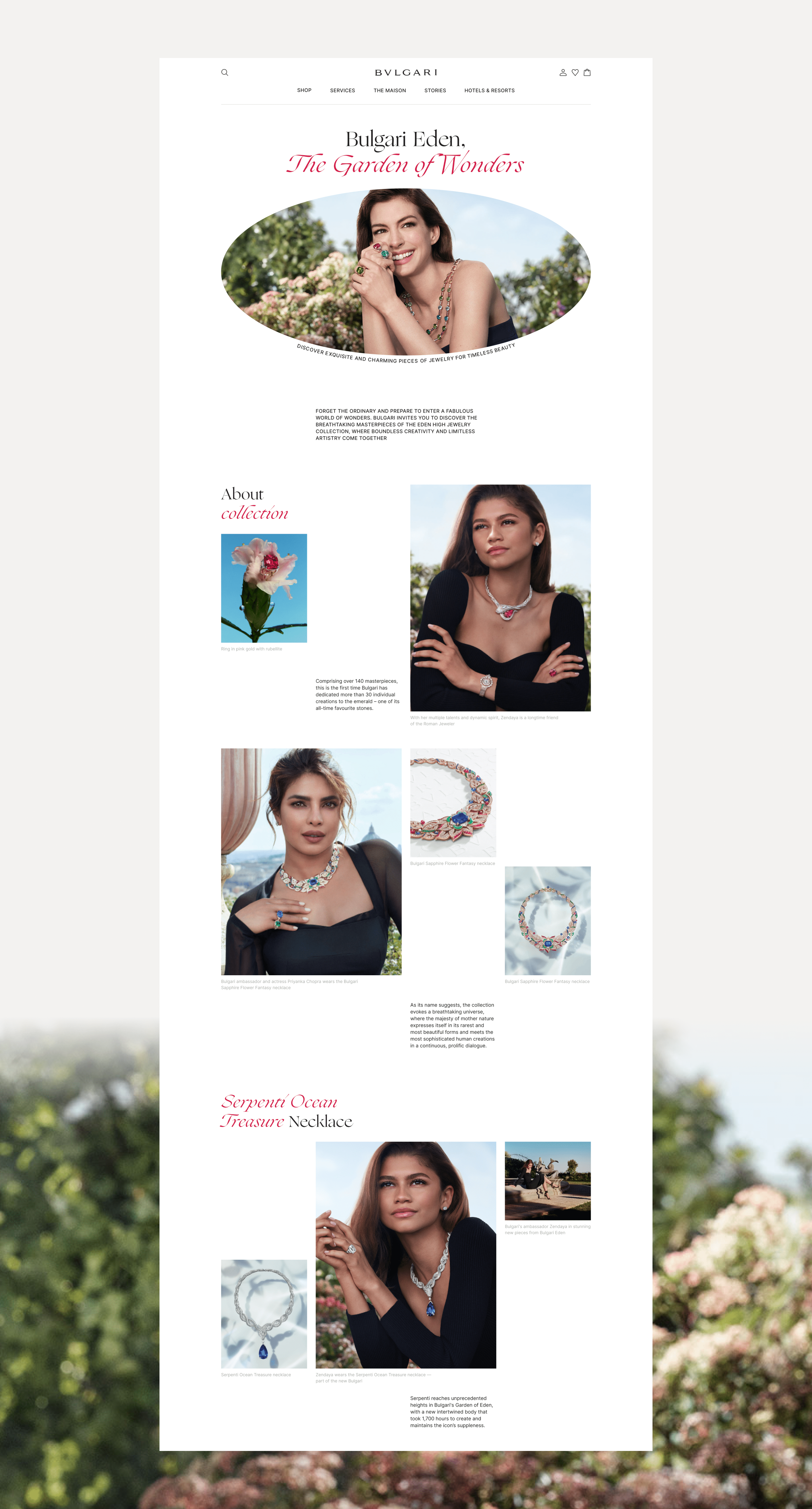 BVLGARI | E-commerce redesign — Изображение №8 — Интерфейсы, Брендинг на Dprofile