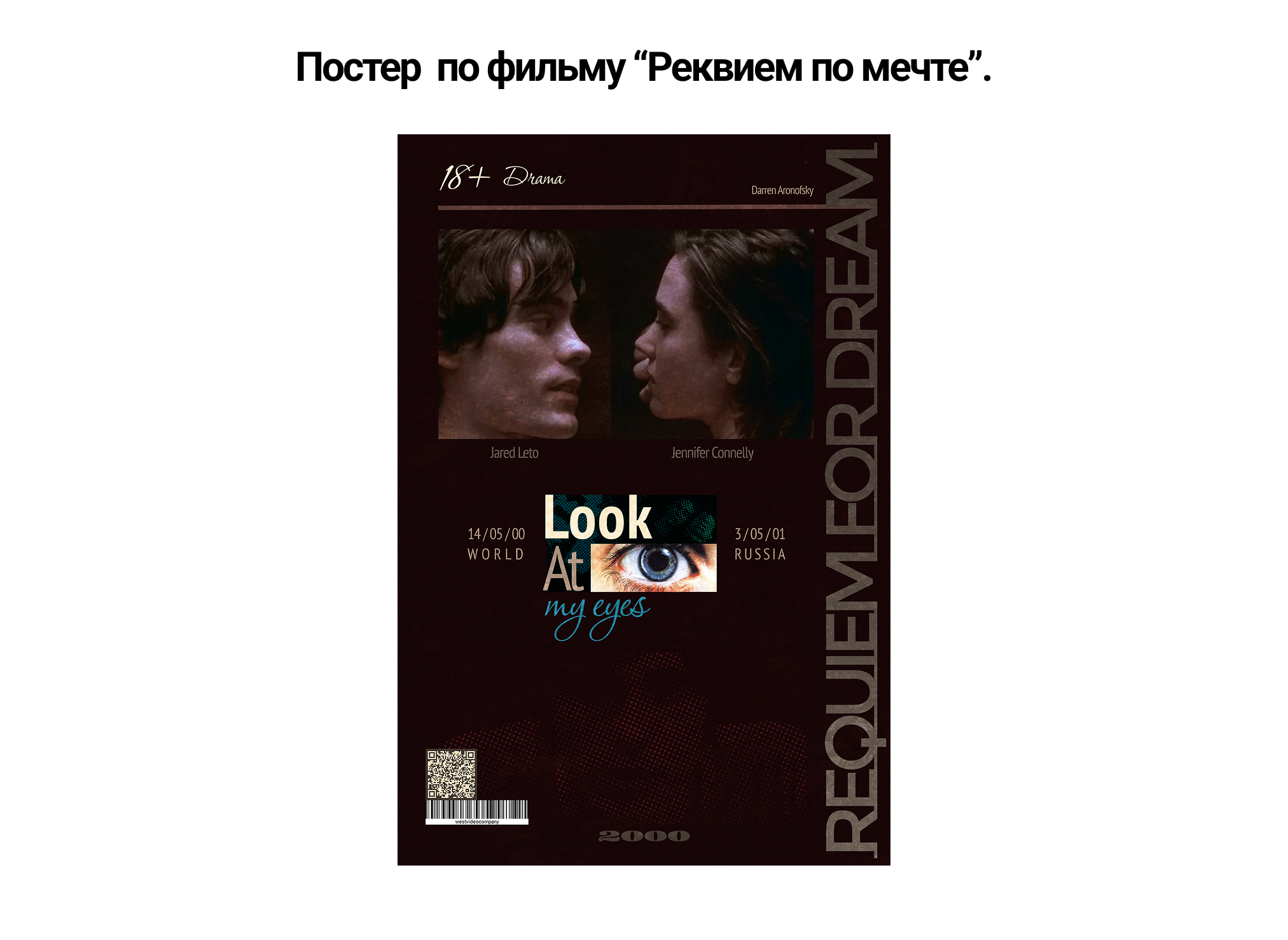 Постер по фильму "Реквием по мечте" — Изображение №1 — Иллюстрация, Графика на Dprofile