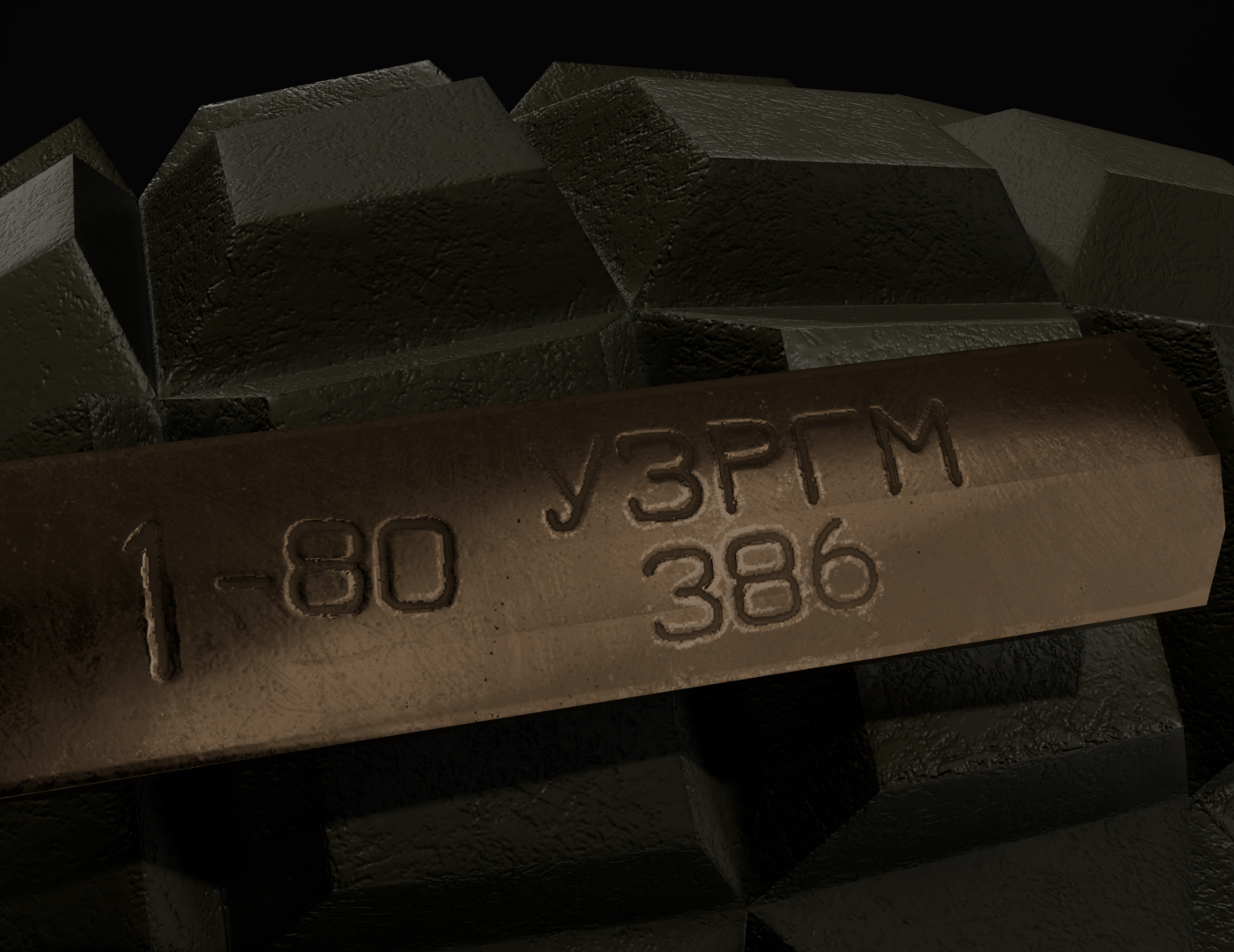 Граната Ф-1 (3D модель) — Изображение №8 — 3D на Dprofile