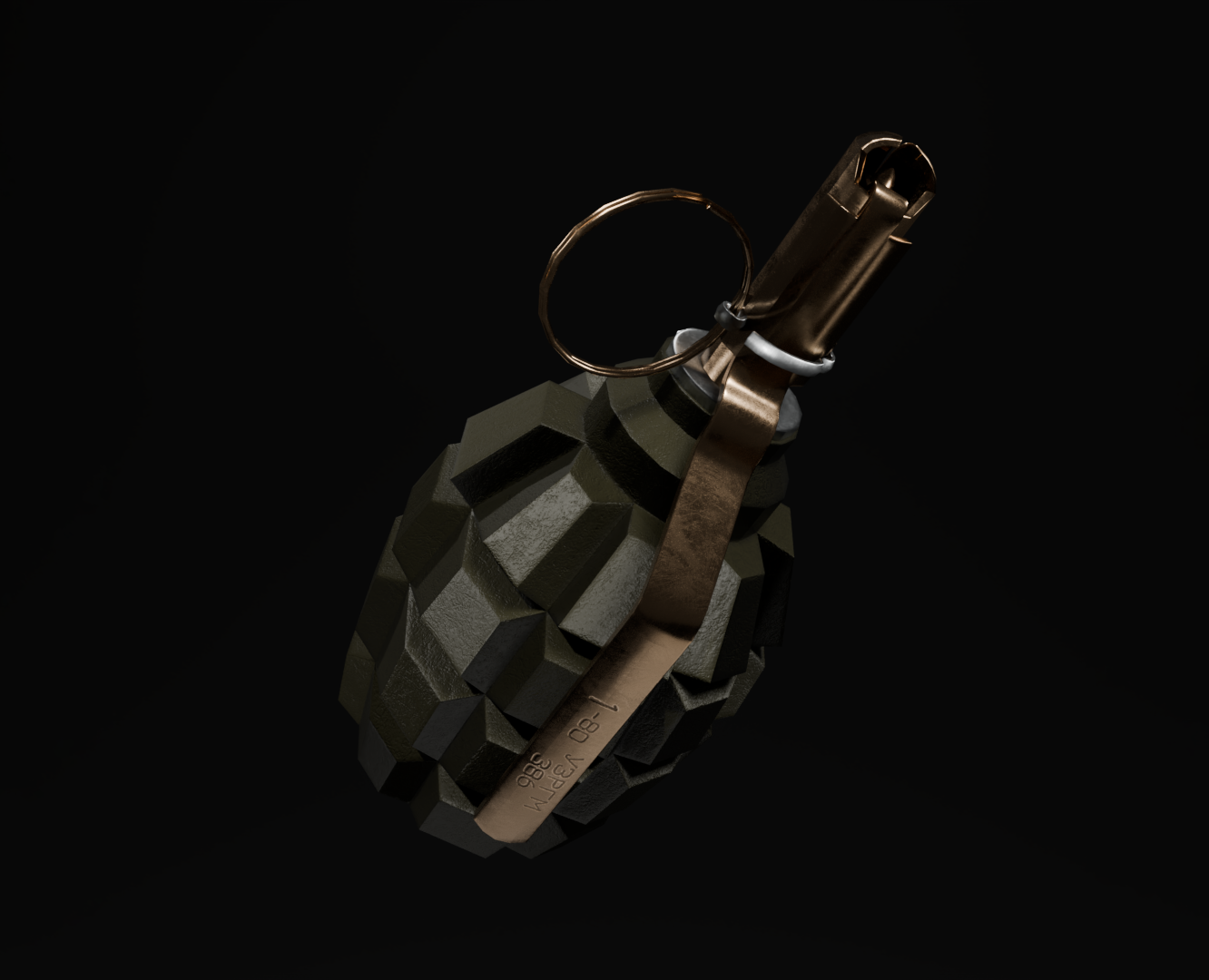 Граната Ф-1 (3D модель) — 3D на Dprofile