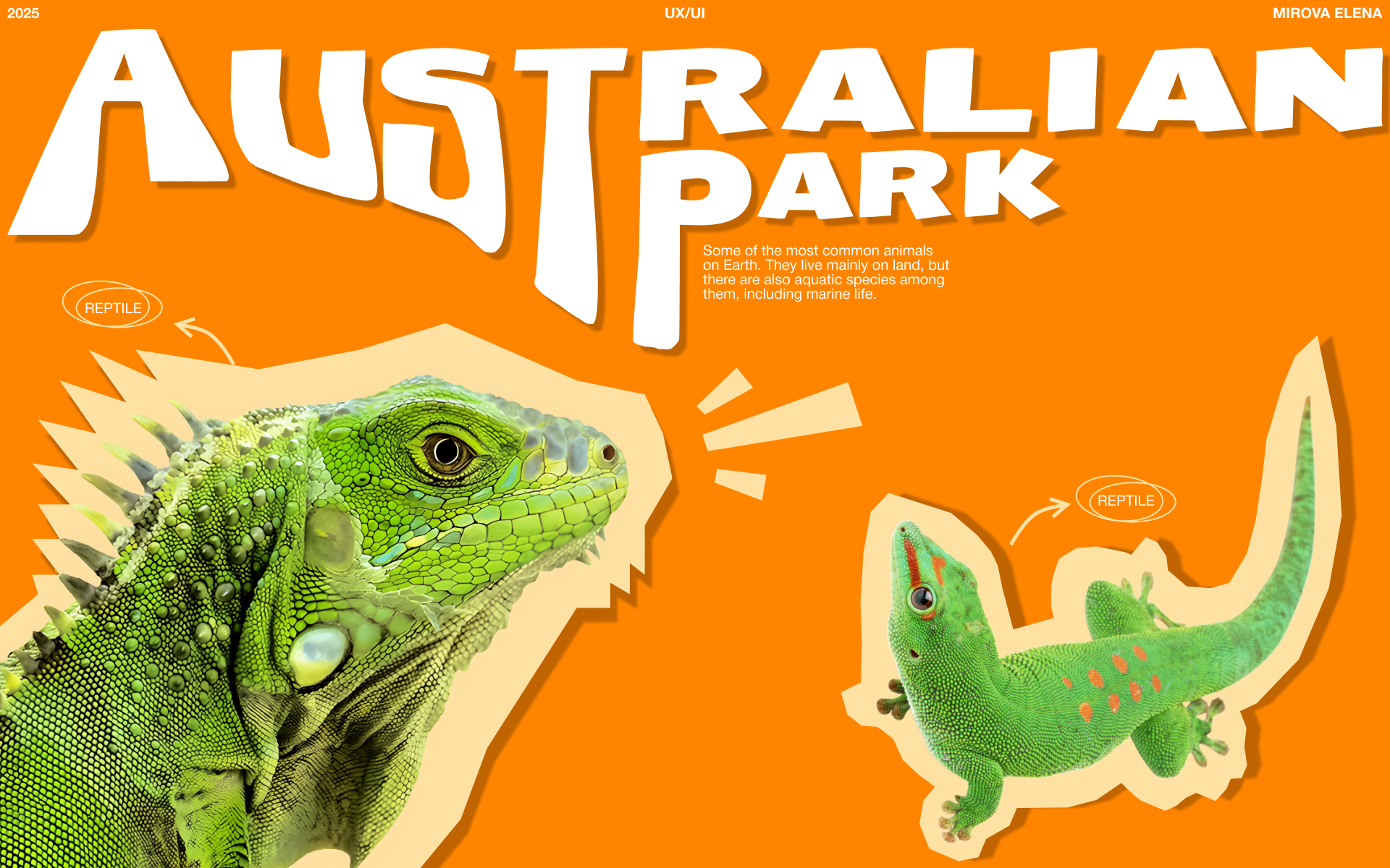 REPTILE PARK | CORPORATE WEBSITE — Изображение №1 — Интерфейсы на Dprofile