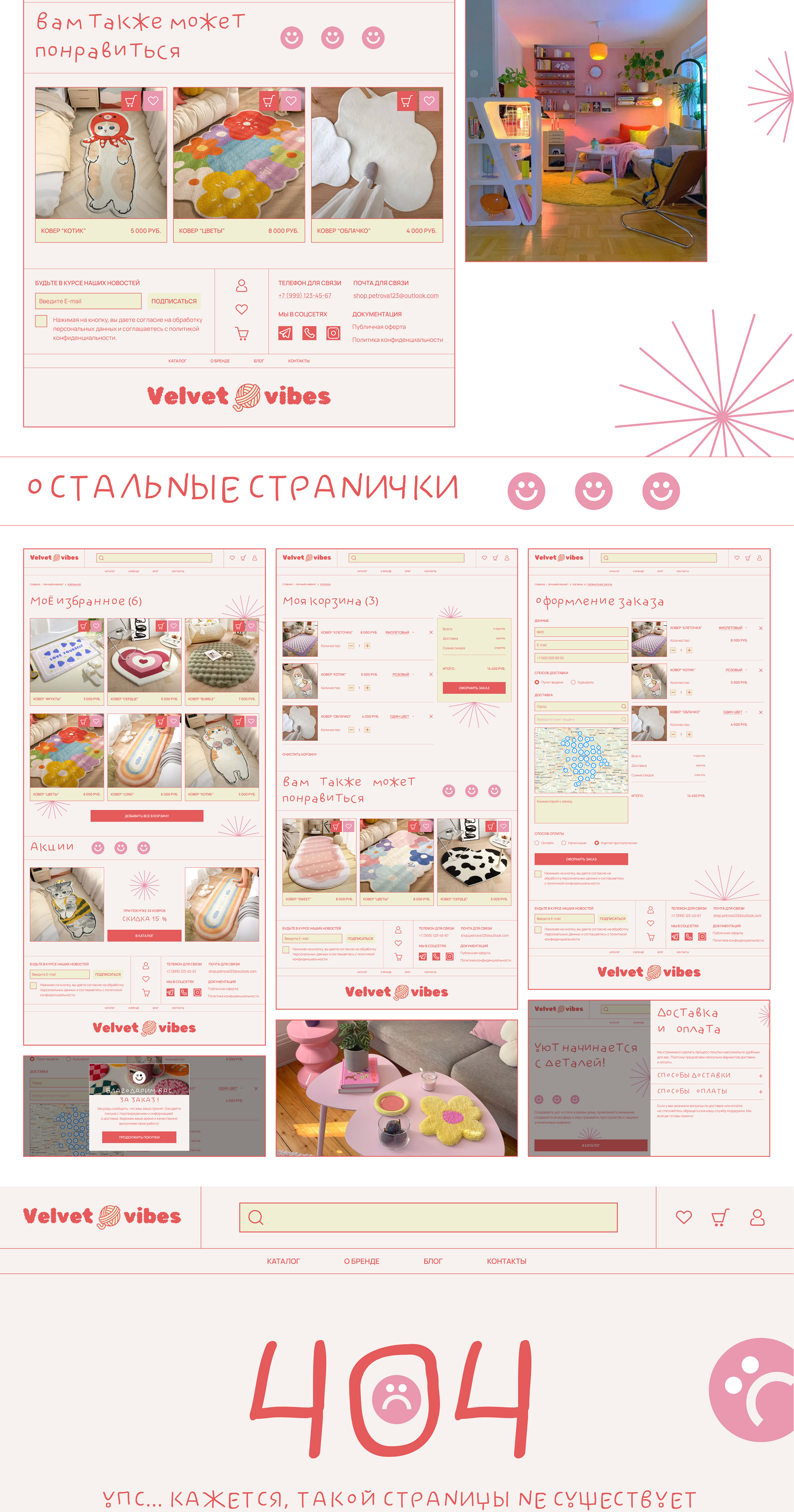 Velvet vibes | E - commerce website — Изображение №8 — Интерфейсы, Графика на Dprofile