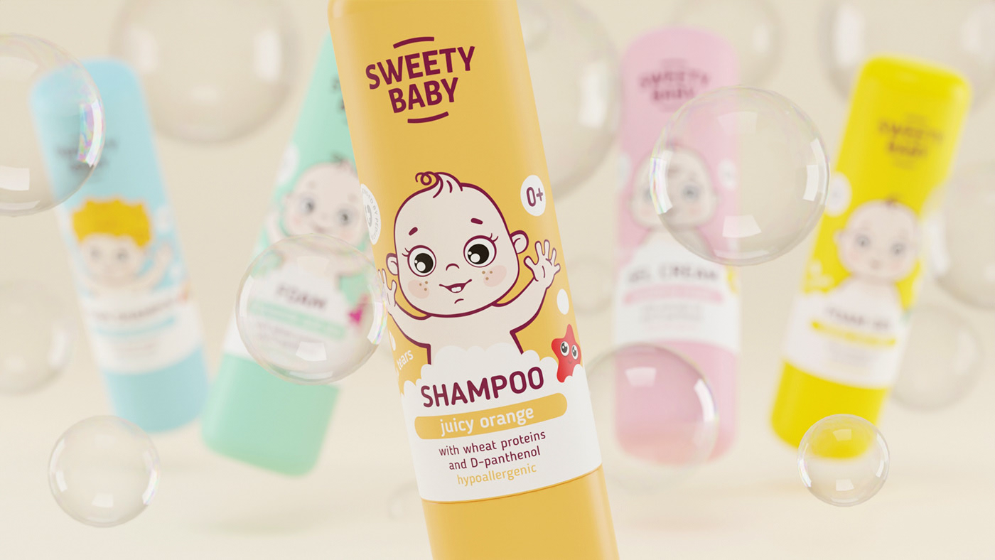 «Sweety Baby» детское средство для купания — Изображение №6 — Брендинг на Dprofile