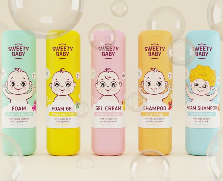 «Sweety Baby» детское средство для купания — Брендинг на Dprofile