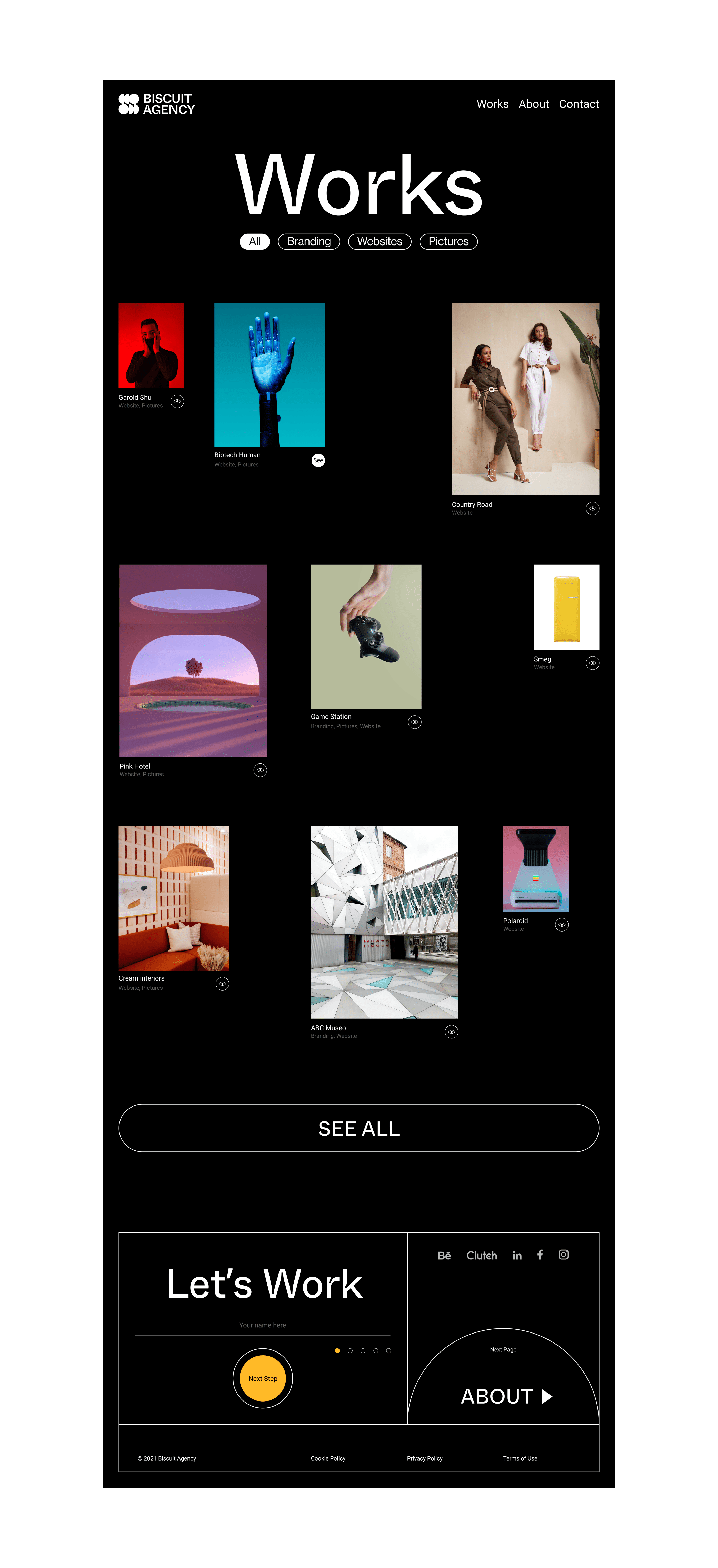 Biscuit Agency — Изображение №14 — Интерфейсы, Брендинг на Dprofile