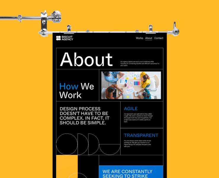 Biscuit Agency — Интерфейсы, Брендинг на Dprofile