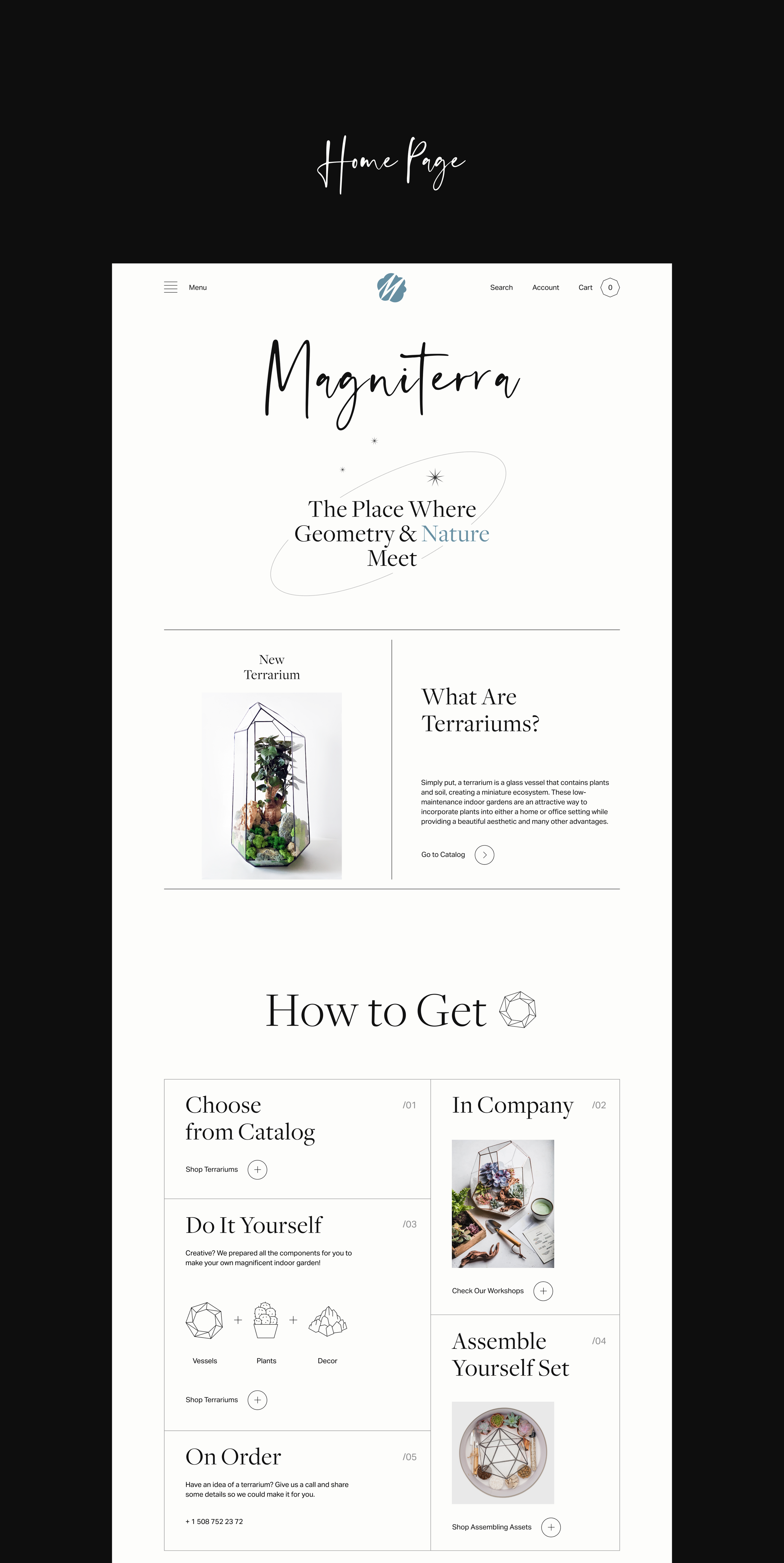 Magniterra - Terrarium Store — Изображение №7 — Интерфейсы, Брендинг на Dprofile