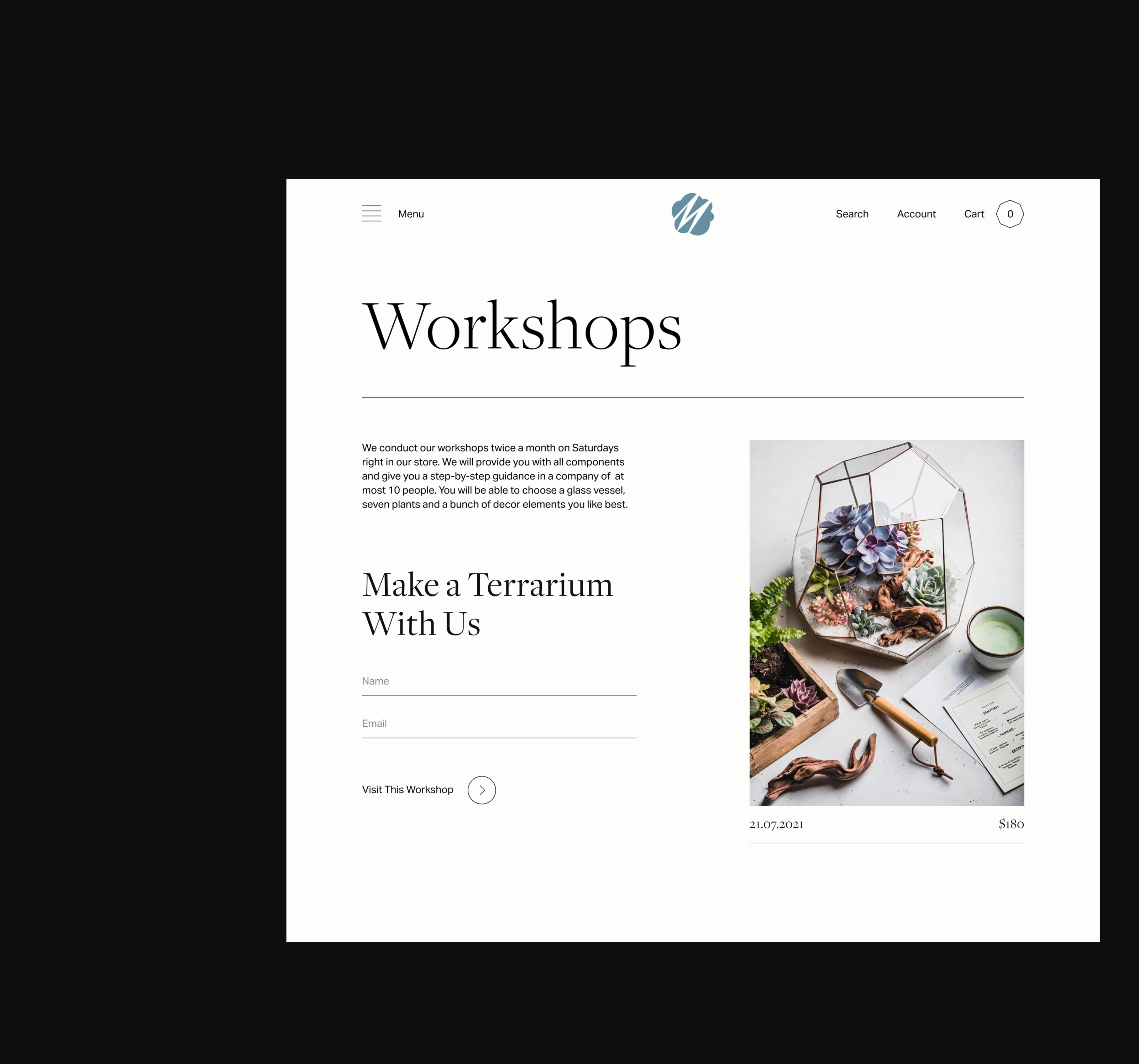 Magniterra - Terrarium Store — Изображение №21 — Интерфейсы, Брендинг на Dprofile
