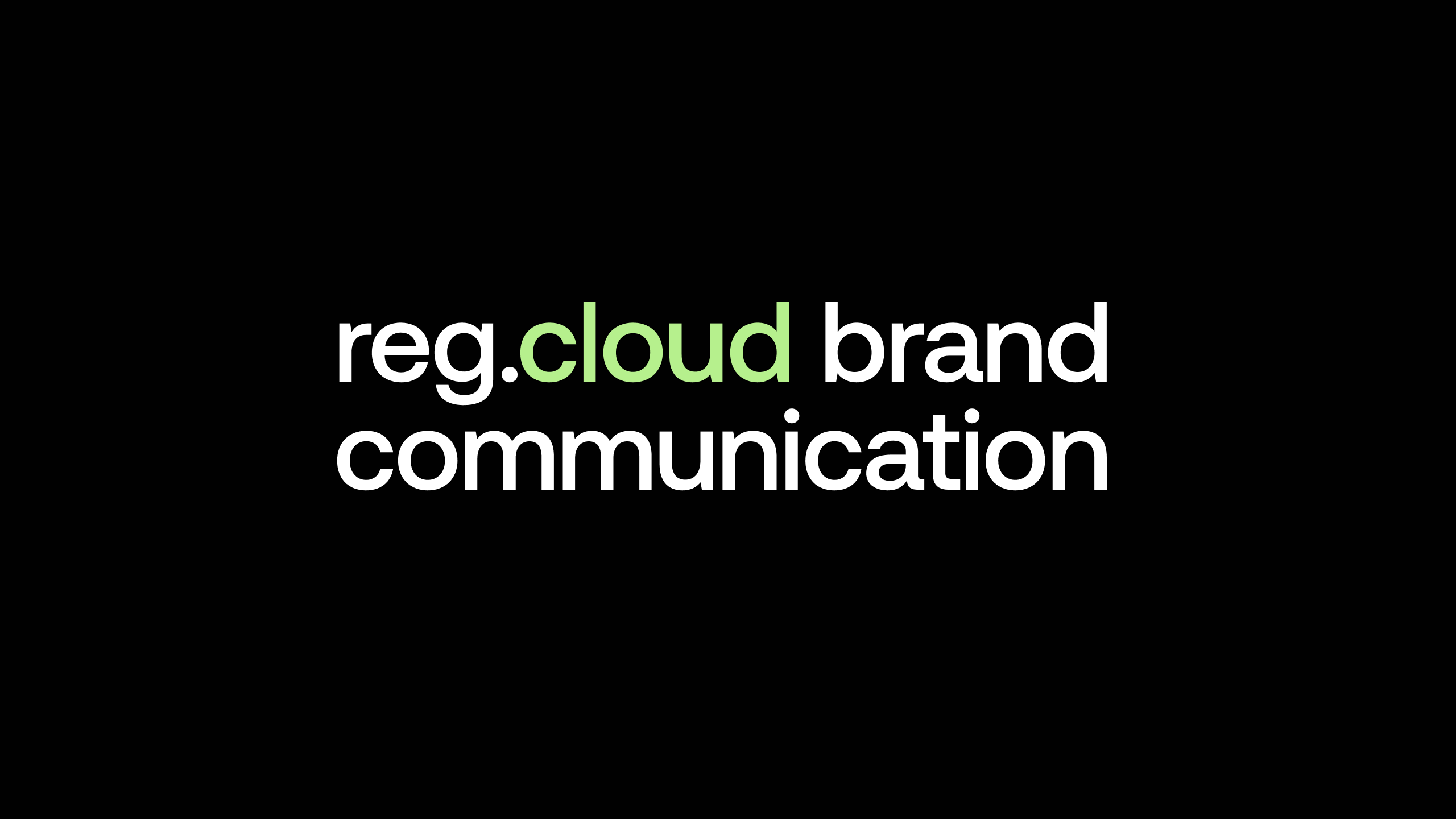 reg.cloud — Изображение №1 — Брендинг, 3D на Dprofile