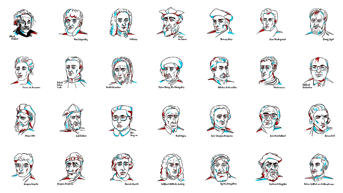 476 портретов известных людей — Изображение №8 — Иллюстрация, Графика на Dprofile