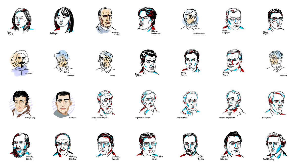 476 портретов известных людей — Изображение №12 — Иллюстрация, Графика на Dprofile