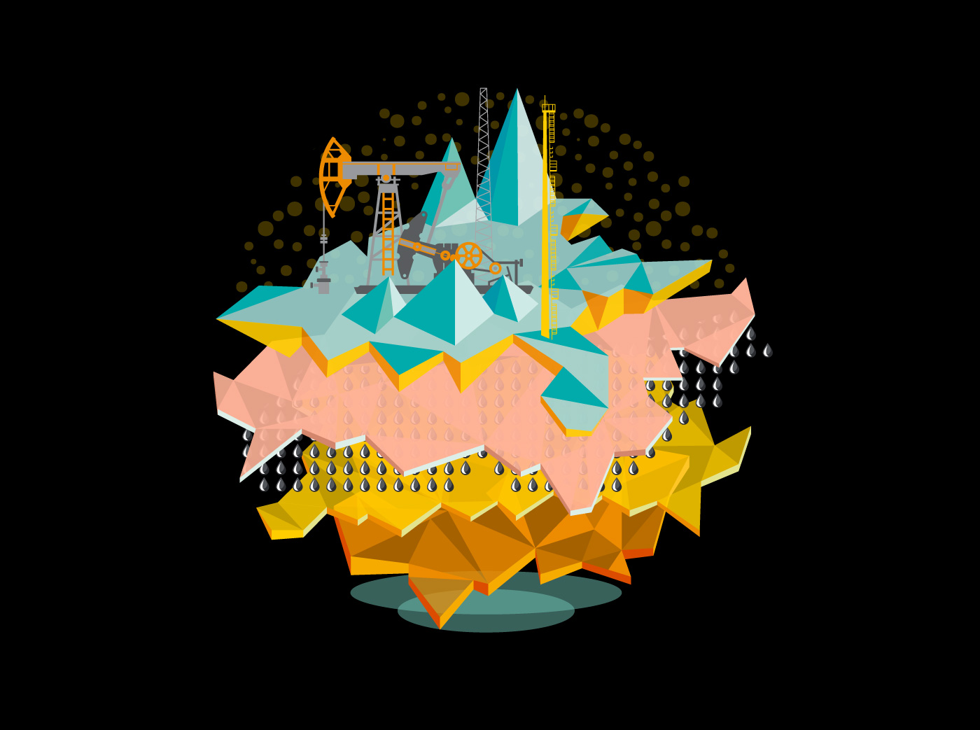 Иллюстрации для нефтегазового комплекса — Изображение №3 — Иллюстрация, Графика на Dprofile