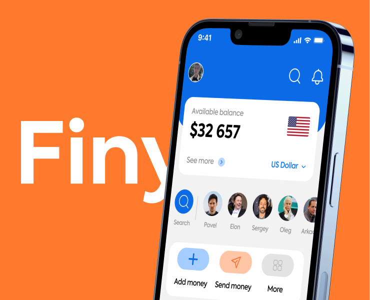 Finy — Интерфейсы, Брендинг на Dprofile
