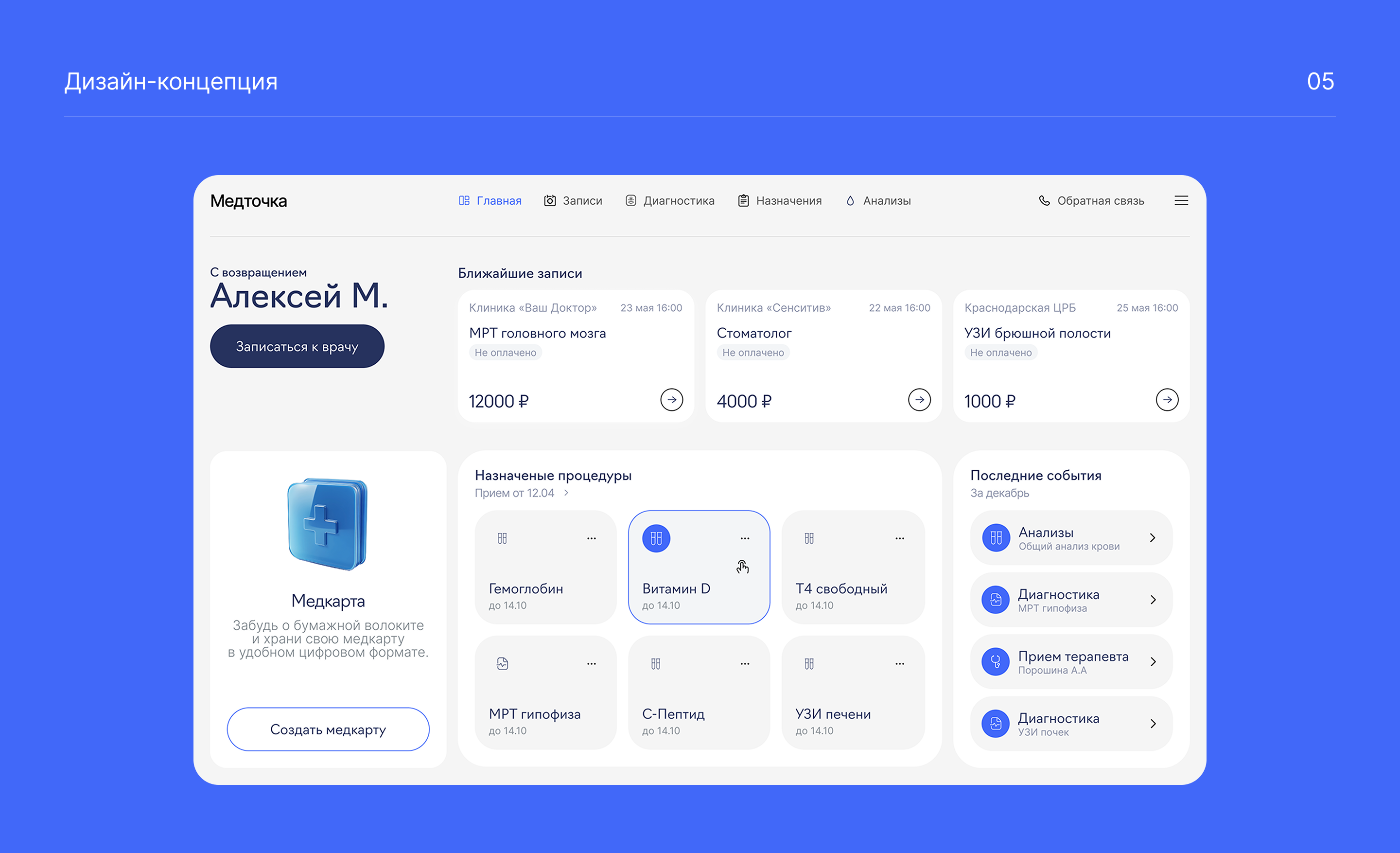 Medtochka Redesign — Изображение №6 — Интерфейсы на Dprofile