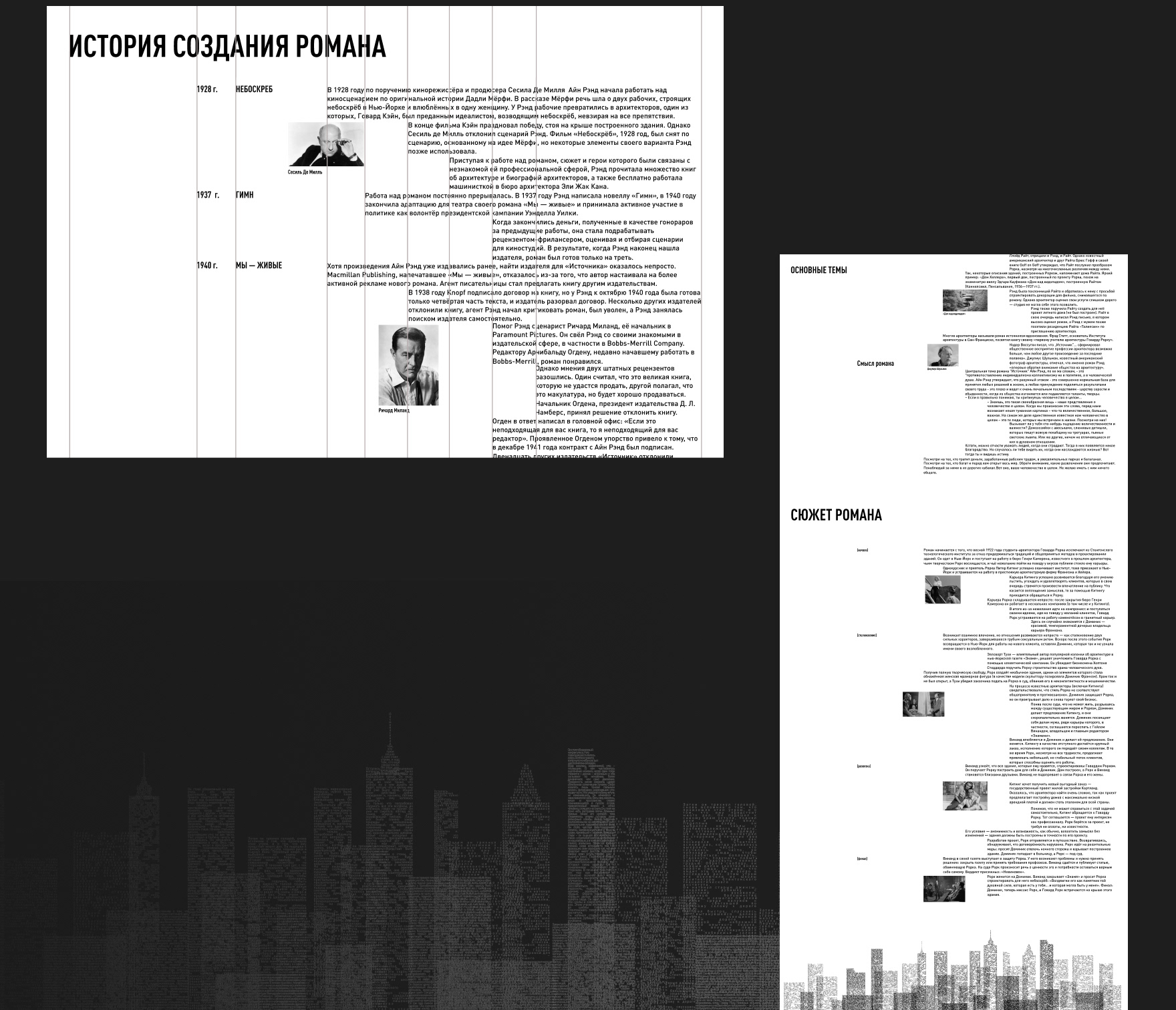 Источник | Айн Рэнд — Изображение №8 — Интерфейсы, Брендинг на Dprofile
