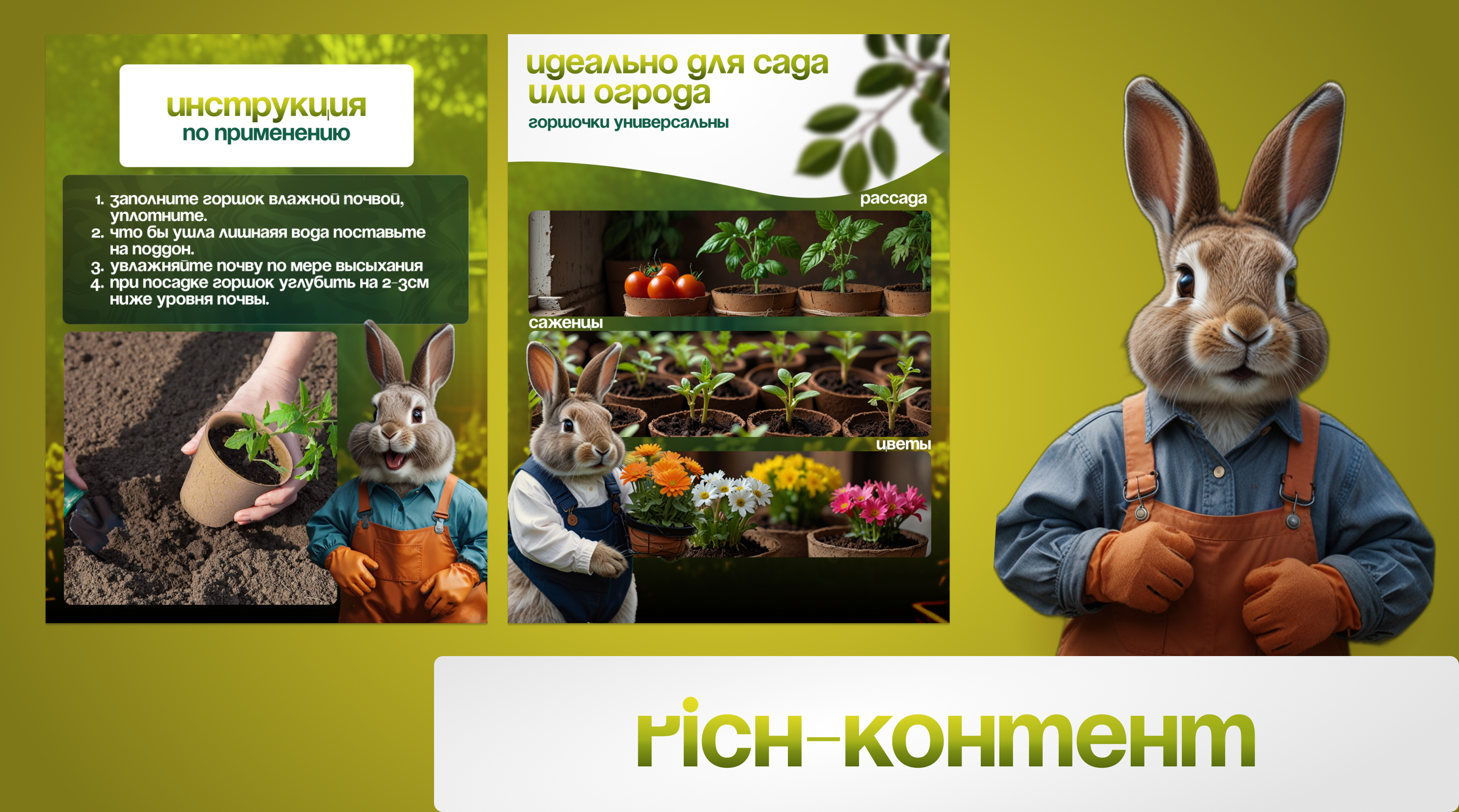 Инфографика, торфяные горшки для рассады, wildberries — Изображение №6 — Графика, Маркетинг на Dprofile