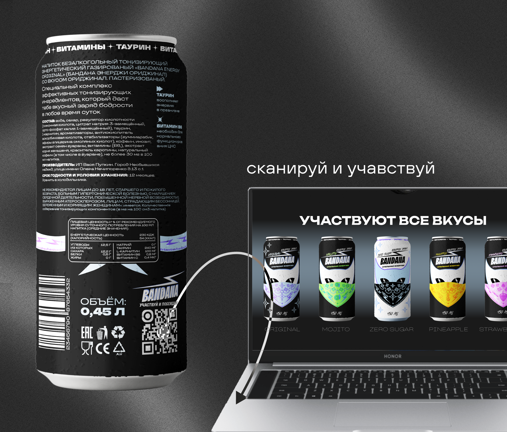 Разработка айдентики BANDANA ENERGY — Изображение №8 — Брендинг, Иллюстрация на Dprofile