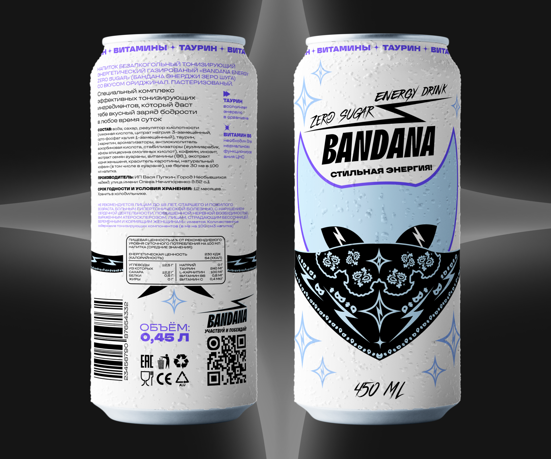 Разработка айдентики BANDANA ENERGY — Изображение №1 — Брендинг, Иллюстрация на Dprofile