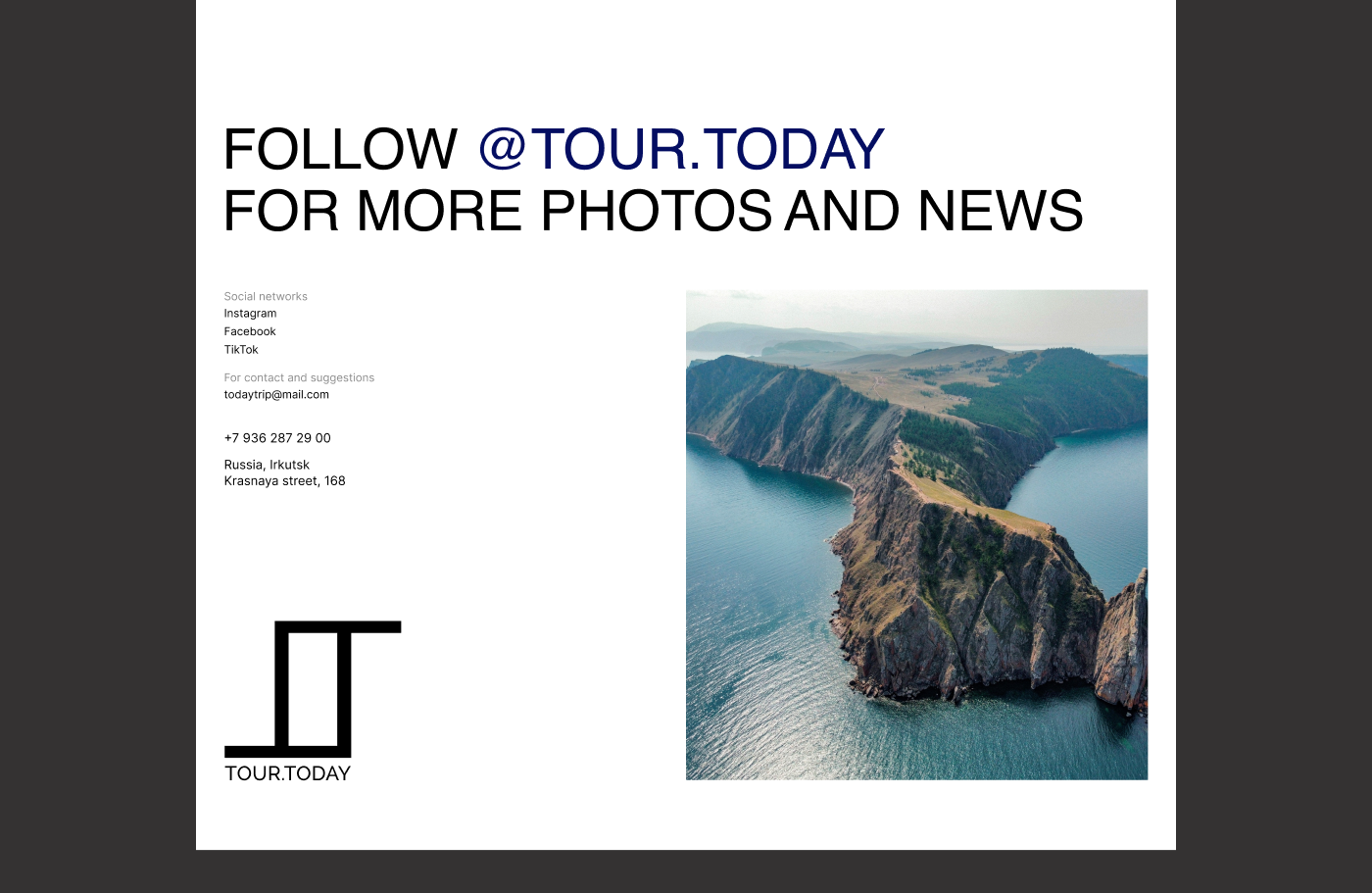 Website for a travel agency. Baikal tours — Изображение №7 — Интерфейсы на Dprofile