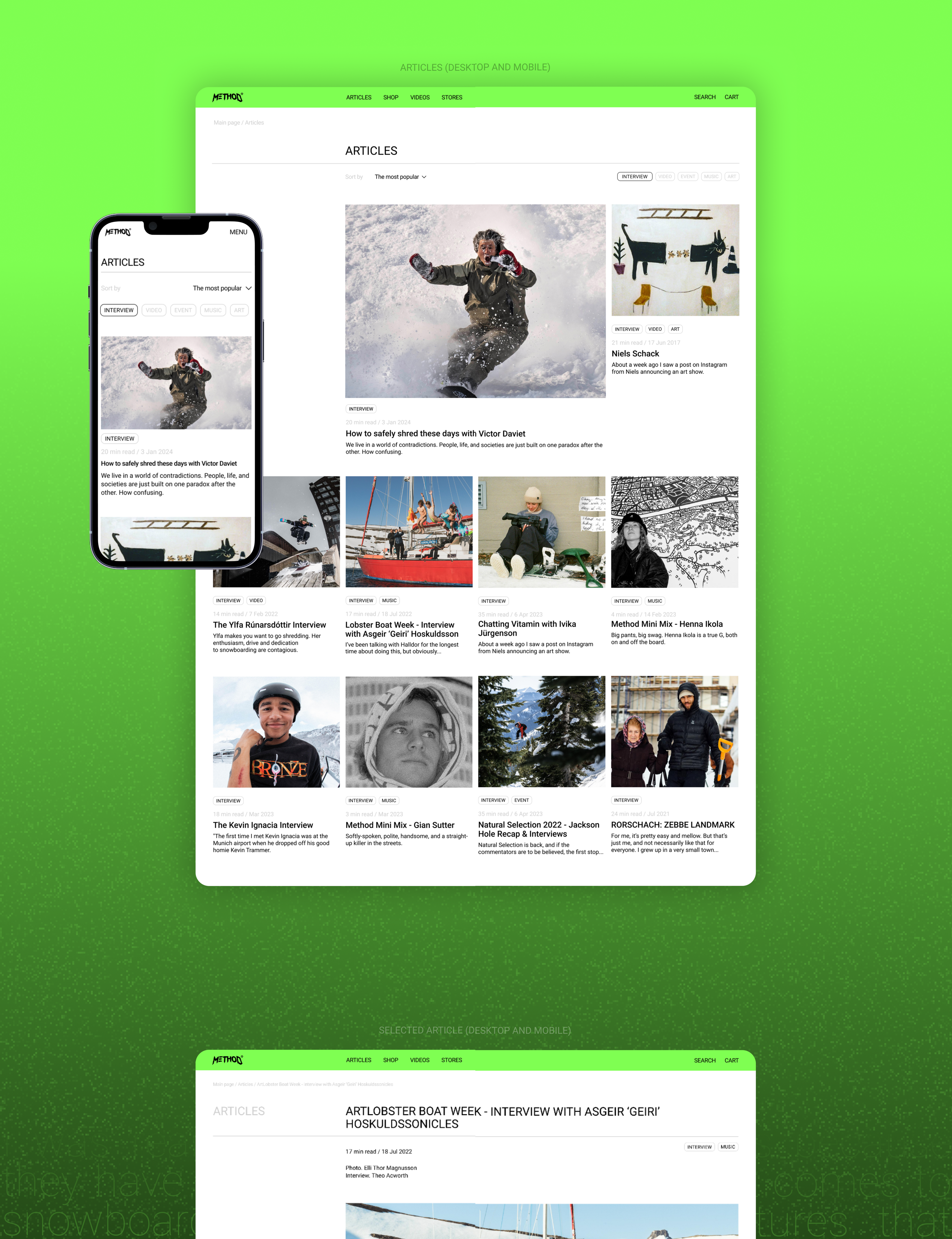 Method magazine│Website redesign — Изображение №4 — Интерфейсы на Dprofile