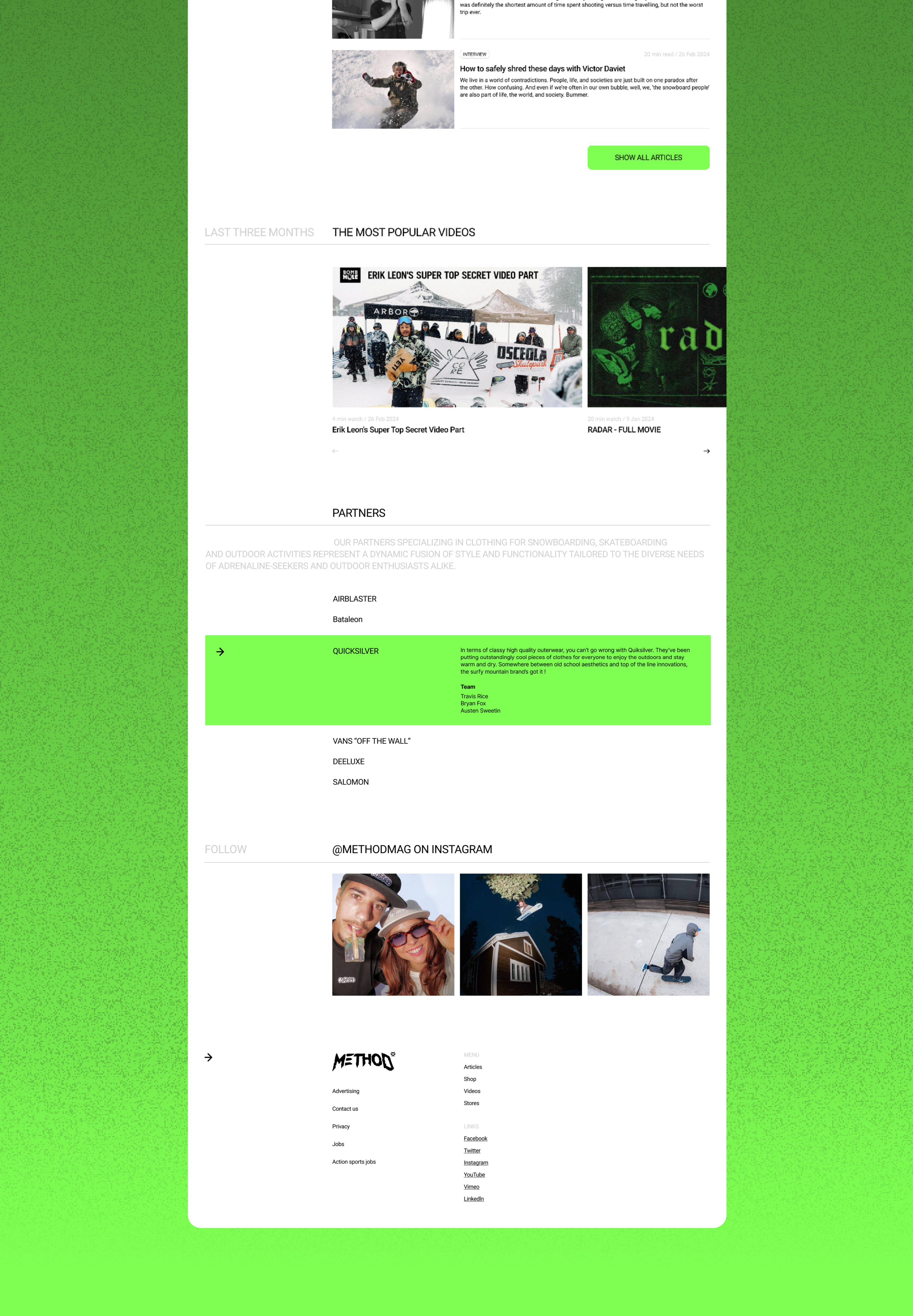 Method magazine│Website redesign — Изображение №2 — Интерфейсы на Dprofile