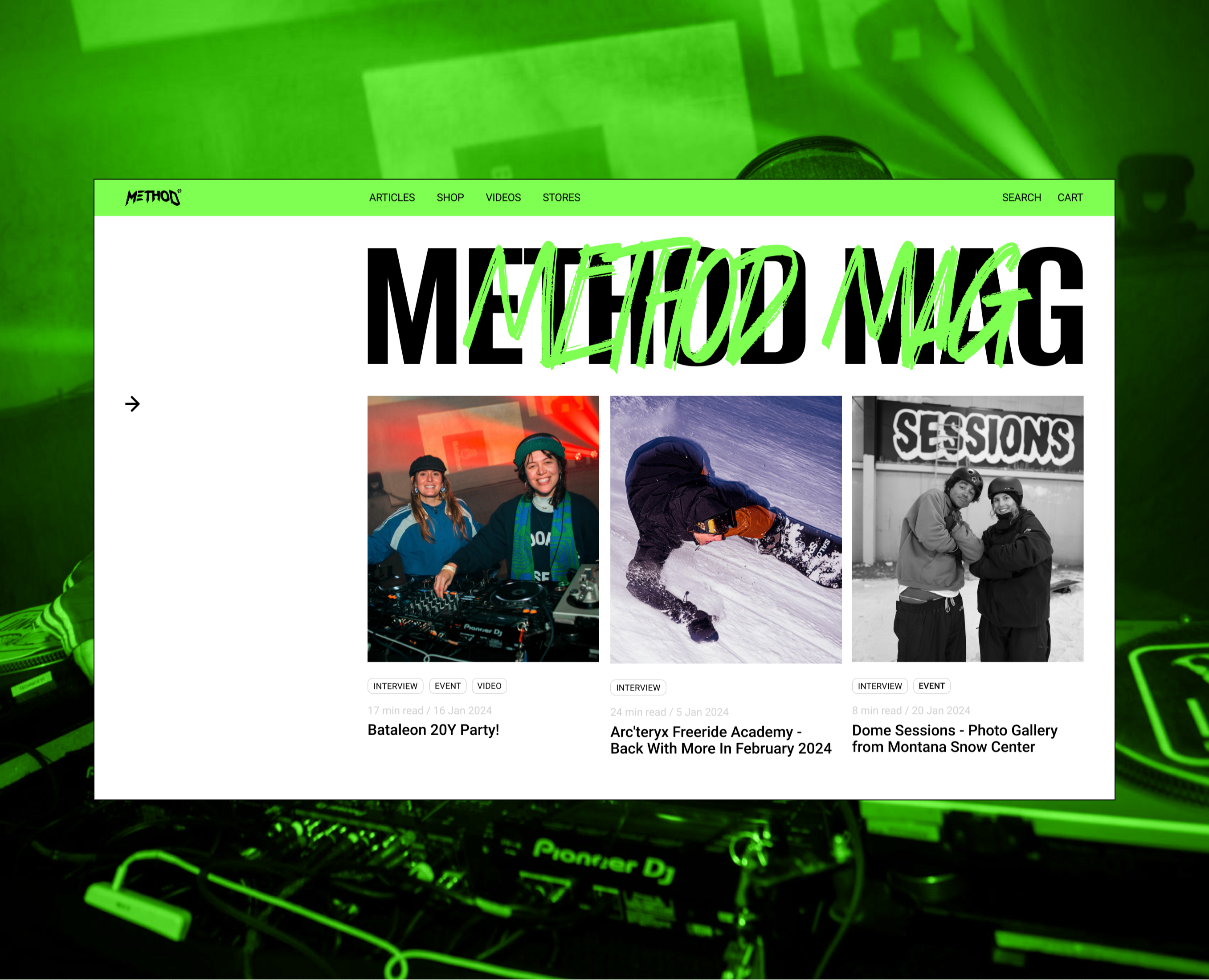 Method magazine│Website redesign — Интерфейсы на Dprofile