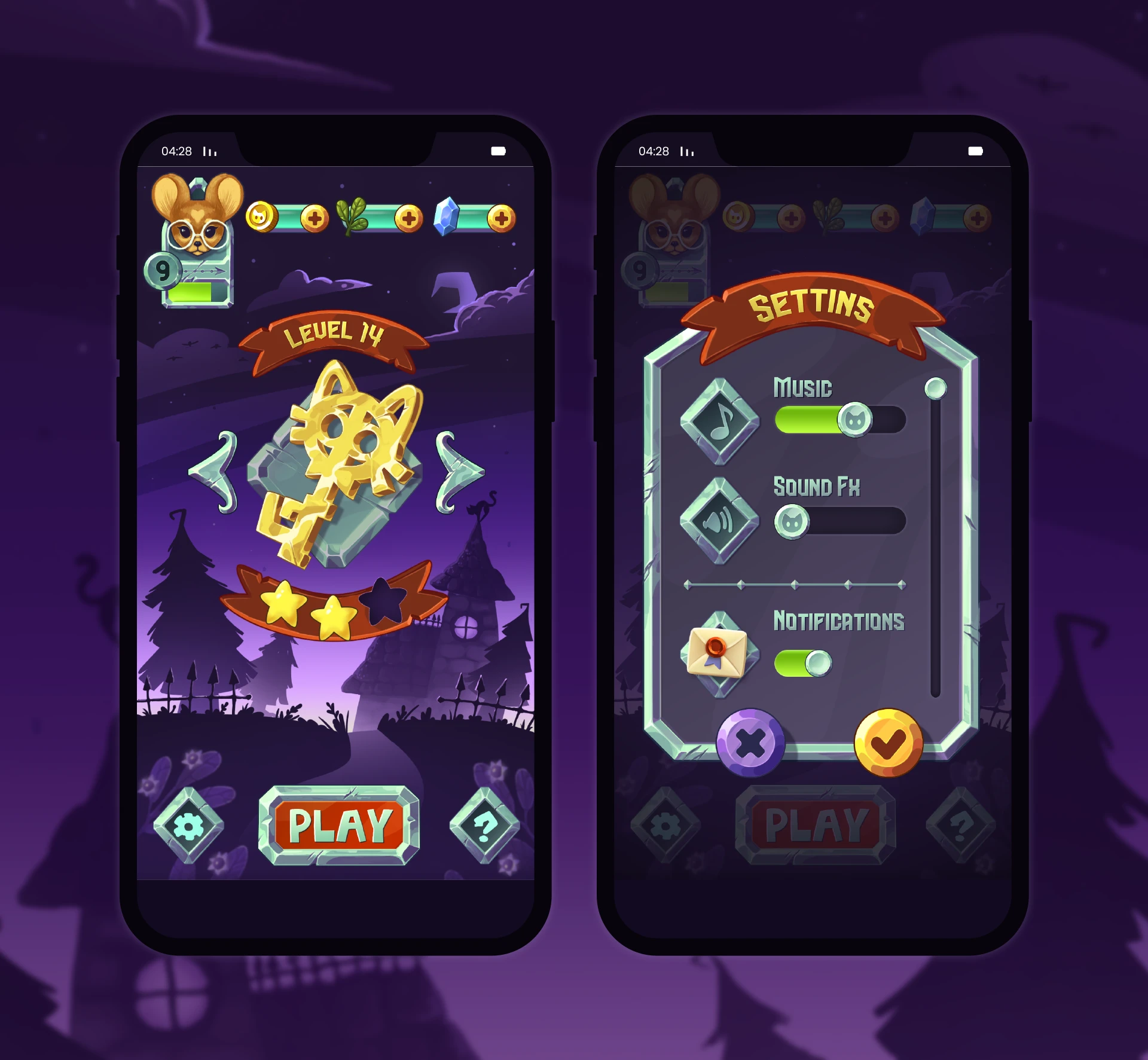 Casual game concept: Rustle in the Castle — Изображение №2 — Интерфейсы, Иллюстрация на Dprofile