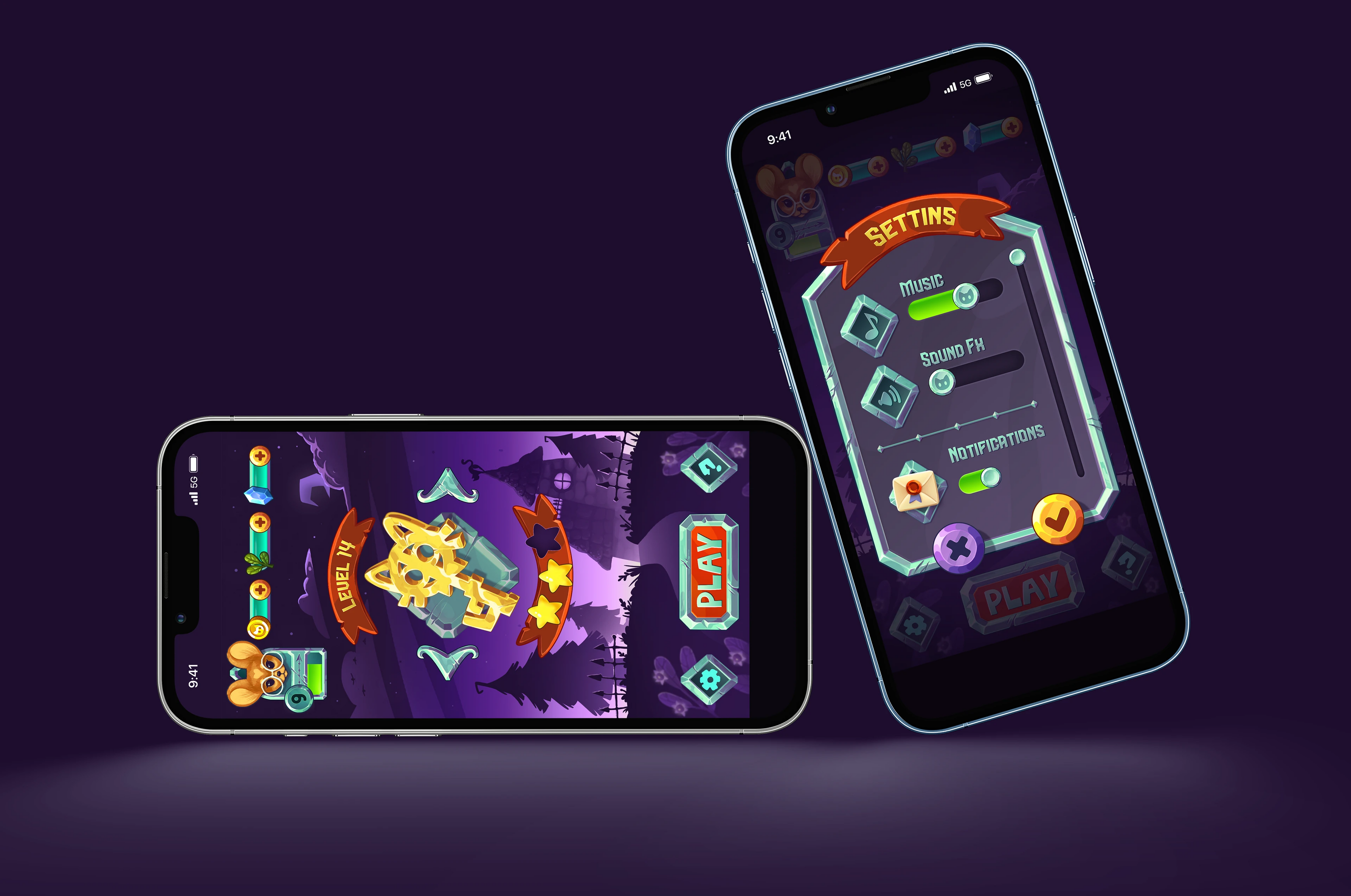 Casual game concept: Rustle in the Castle — Изображение №6 — Интерфейсы, Иллюстрация на Dprofile