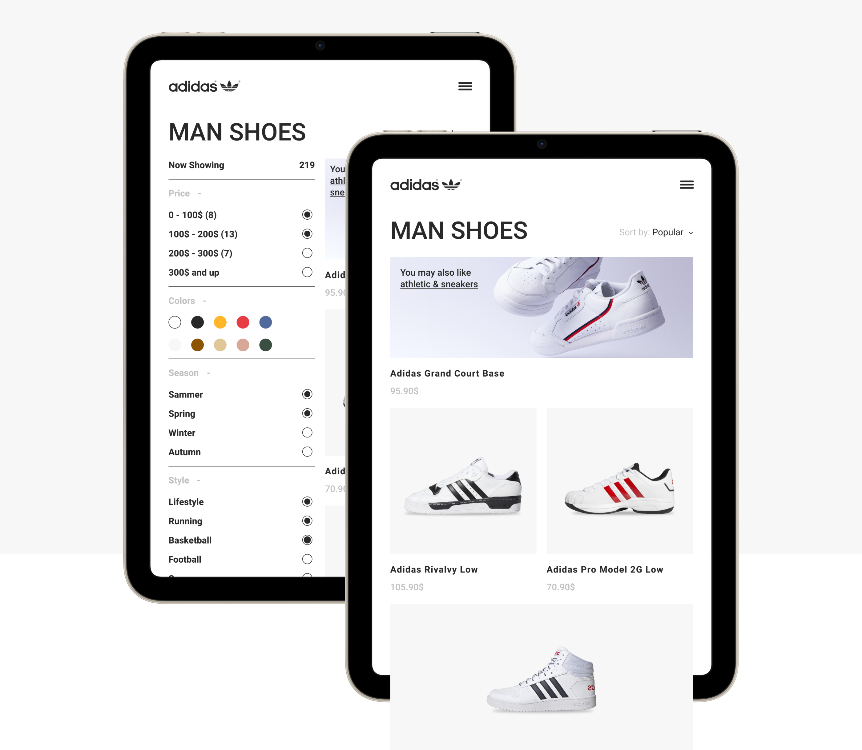 ADIDAS || E-commerce redesign concept — Изображение №20 — Интерфейсы на Dprofile