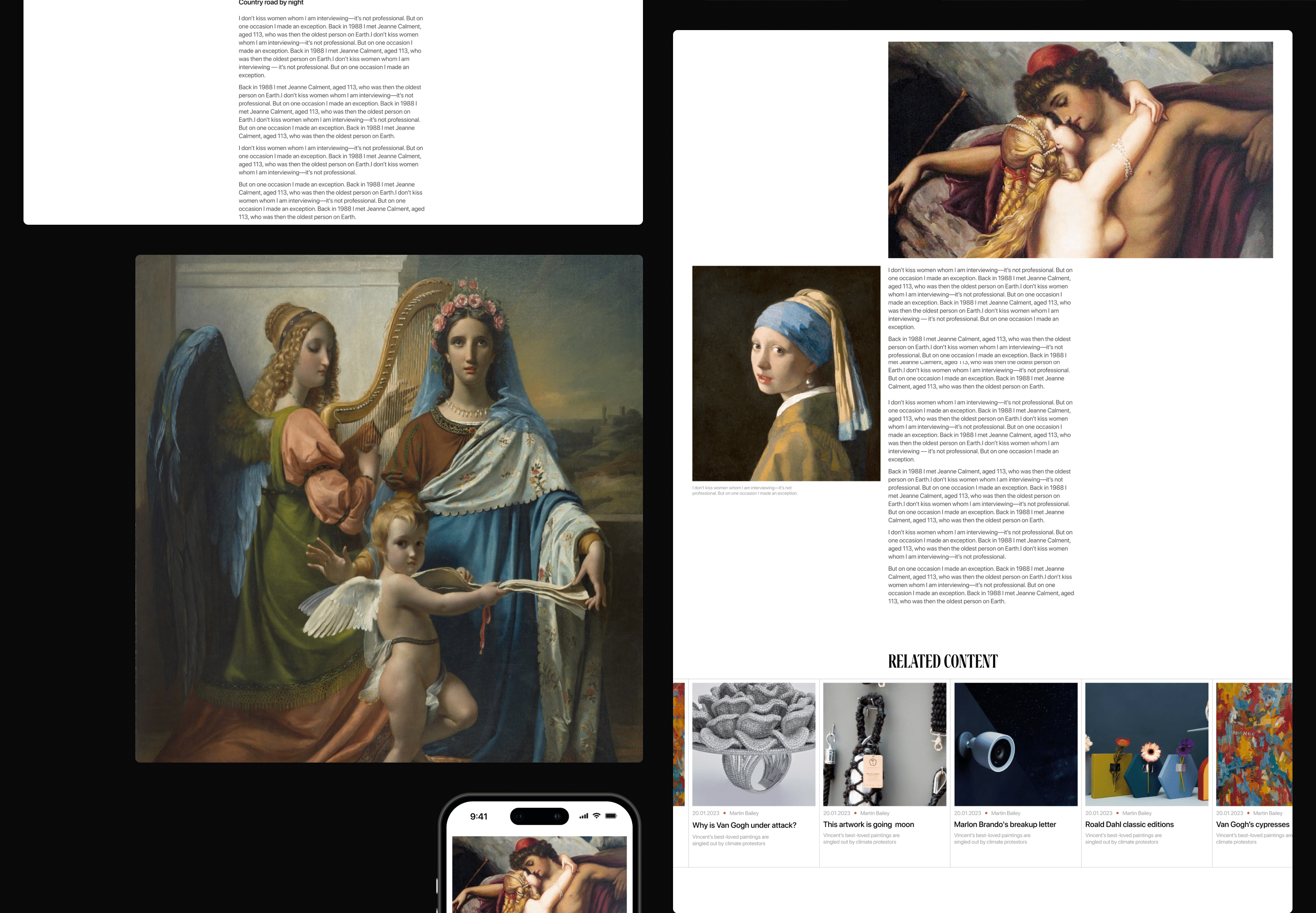 THE ART NESPAPER \ News site — Изображение №16 — Интерфейсы, Маркетинг на Dprofile