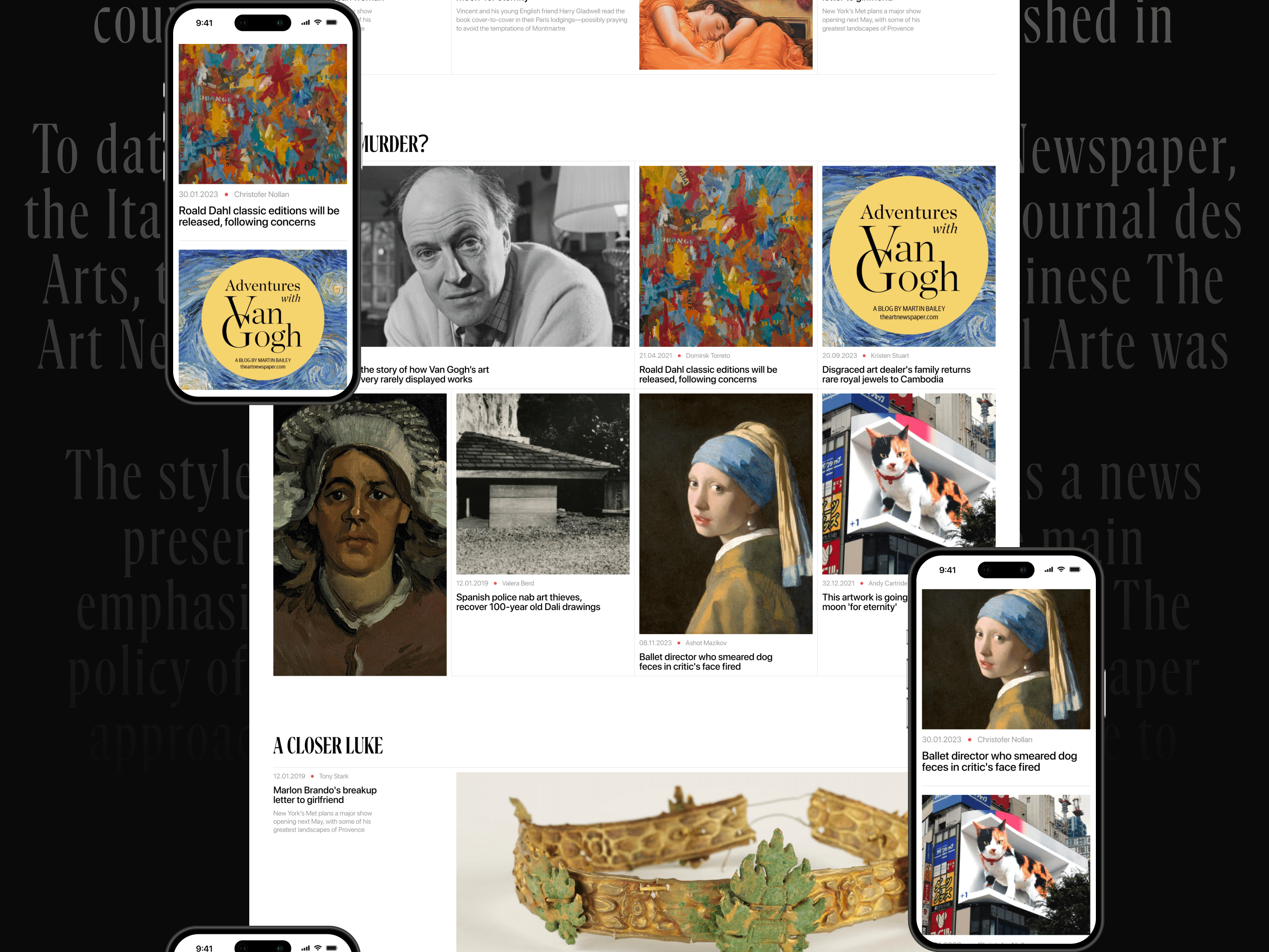 THE ART NESPAPER \ News site — Изображение №12 — Интерфейсы, Маркетинг на Dprofile