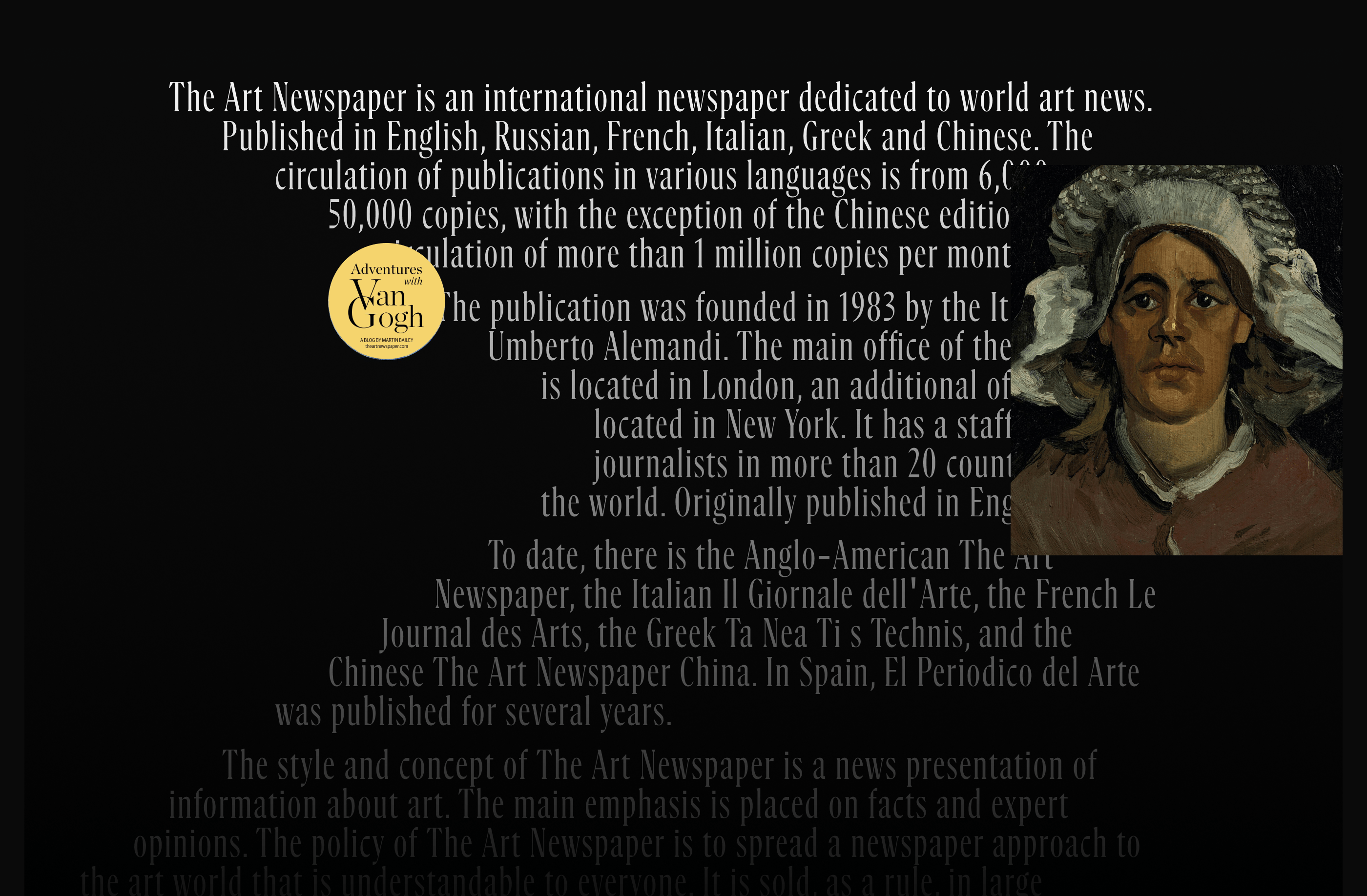 THE ART NESPAPER \ News site — Изображение №2 — Интерфейсы, Маркетинг на Dprofile