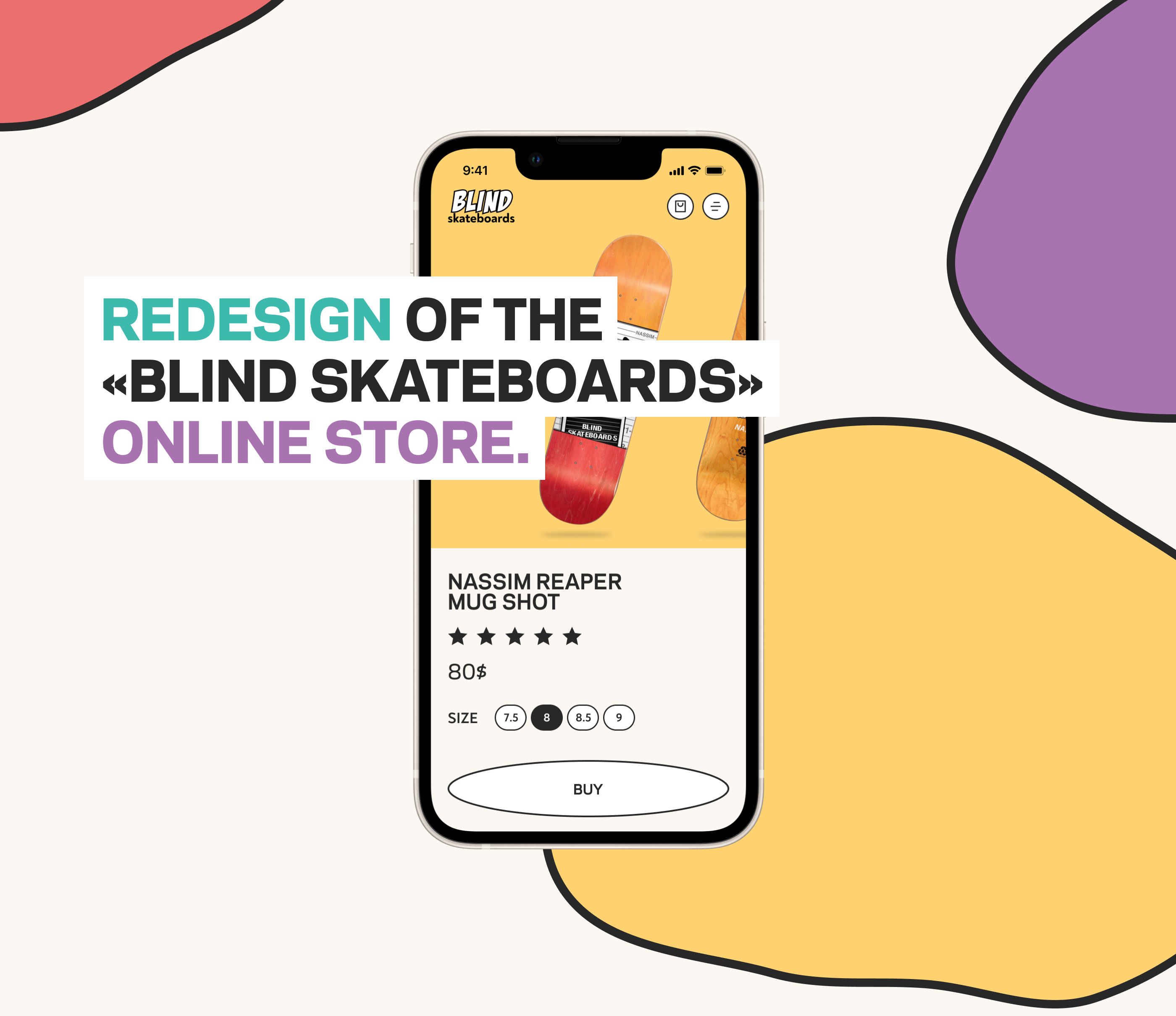 BLIND SKATEBOARDS || E-commerce redesign concept — Изображение №1 — Интерфейсы, Брендинг, Графика на Dprofile
