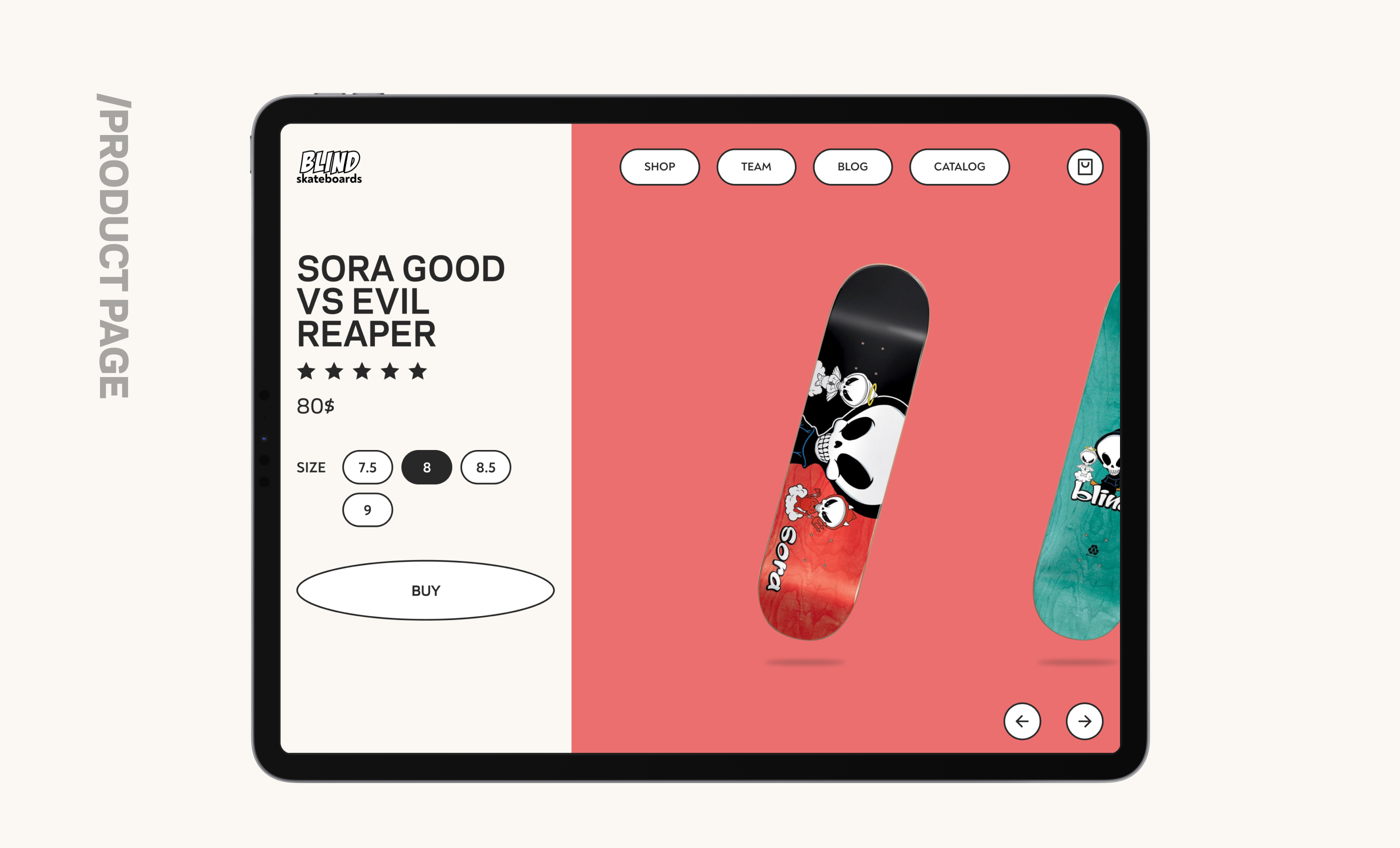 BLIND SKATEBOARDS || E-commerce redesign concept — Изображение №15 — Интерфейсы, Брендинг, Графика на Dprofile