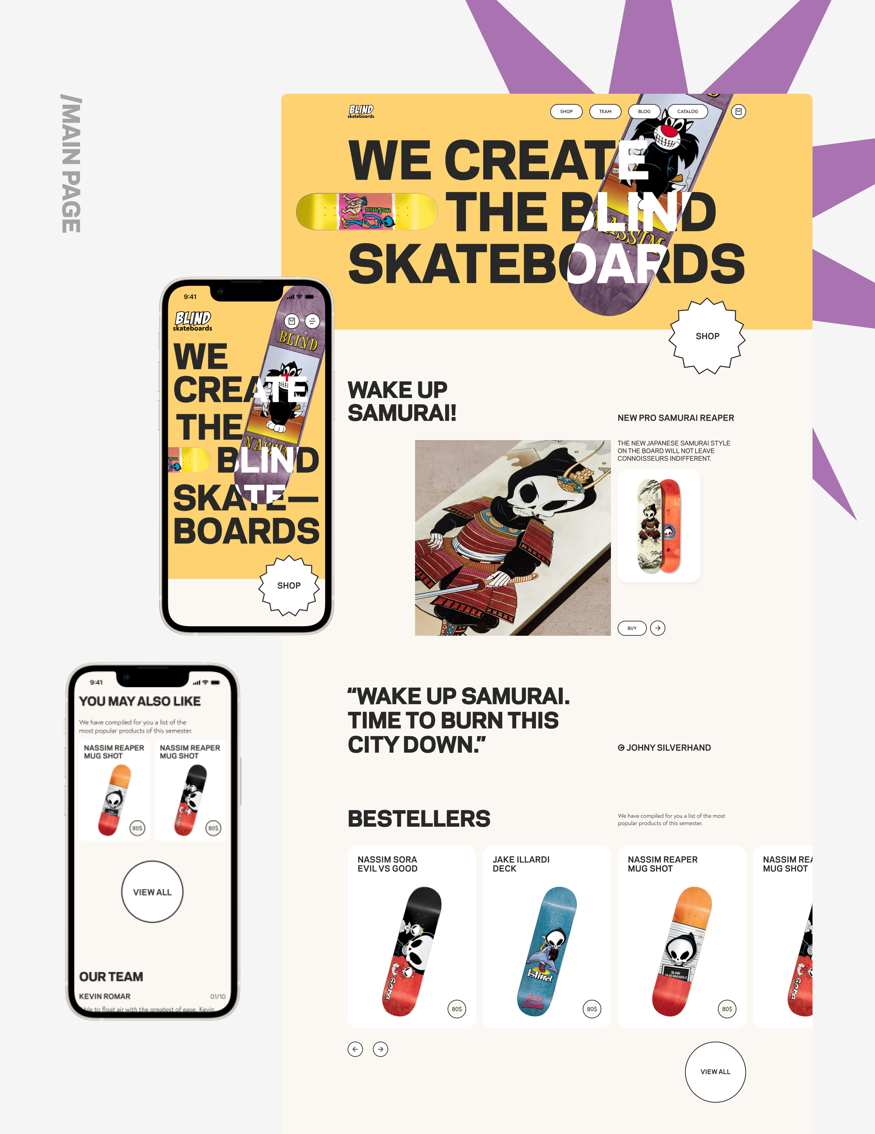 BLIND SKATEBOARDS || E-commerce redesign concept — Изображение №7 — Интерфейсы, Брендинг, Графика на Dprofile