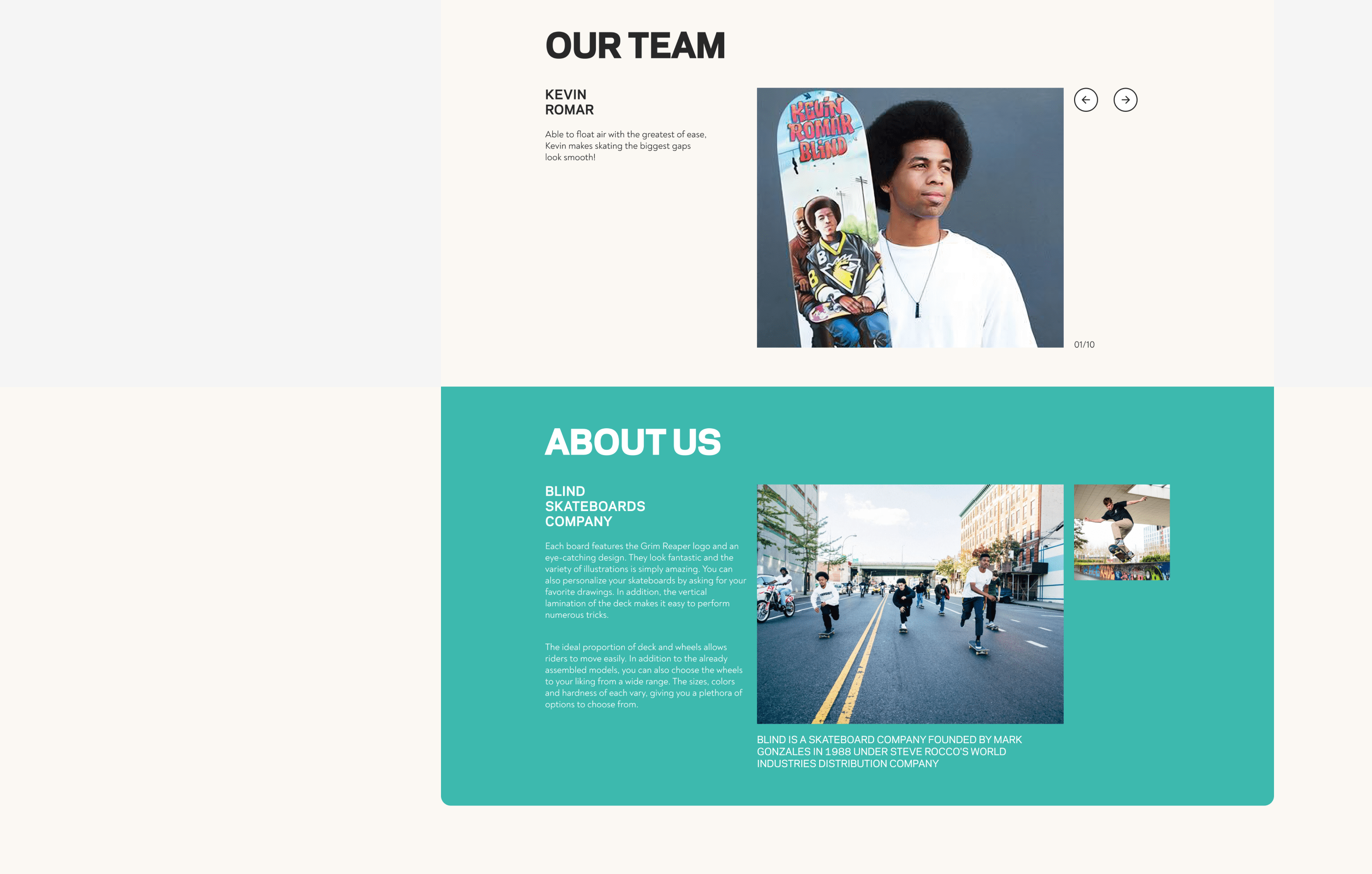 BLIND SKATEBOARDS || E-commerce redesign concept — Изображение №8 — Интерфейсы, Брендинг, Графика на Dprofile
